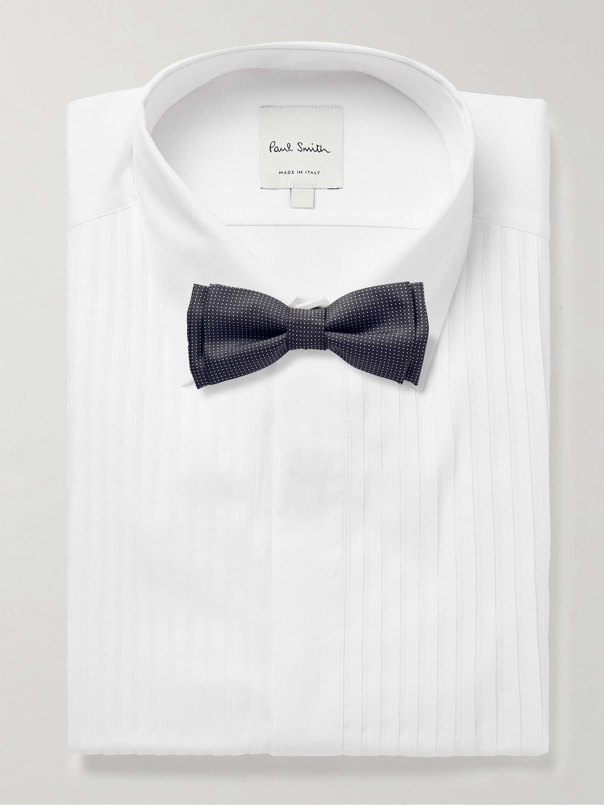 Bib-Front Double-Cuff Cotton-Poplin Tuxedo Shirt view