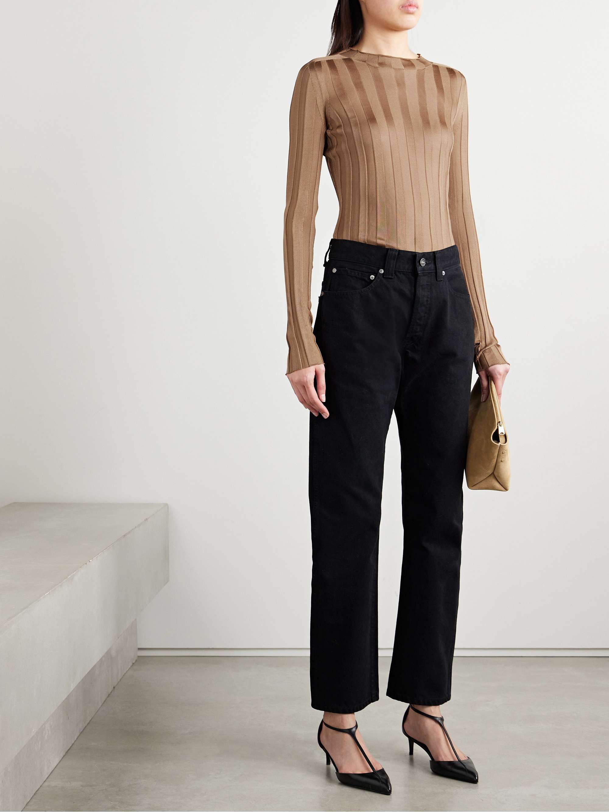 Cosette ribbed-knit top view
