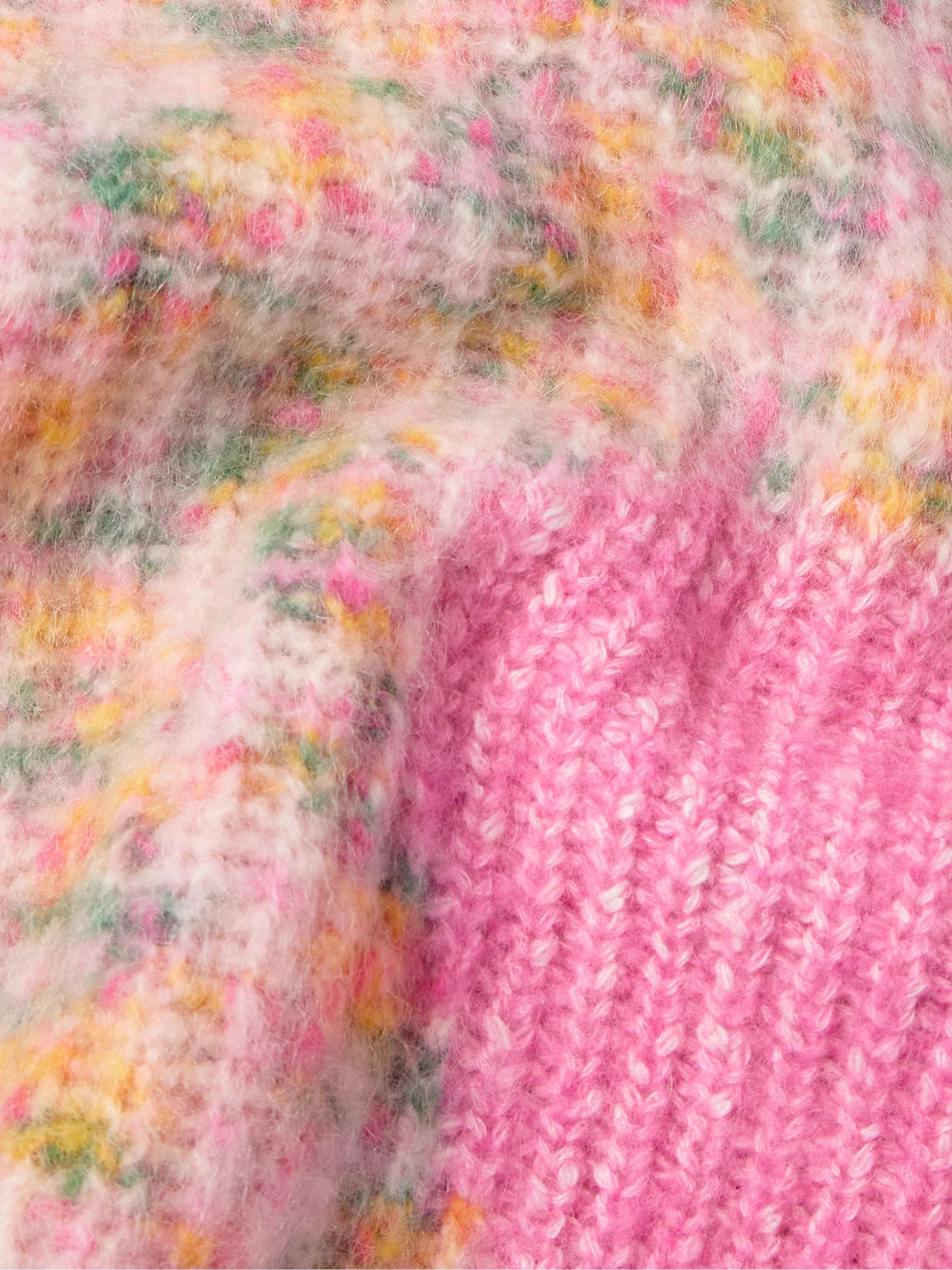 Swirl Oversized Logo-Embroidered Ribbed-Knit Hooded Sweater view
