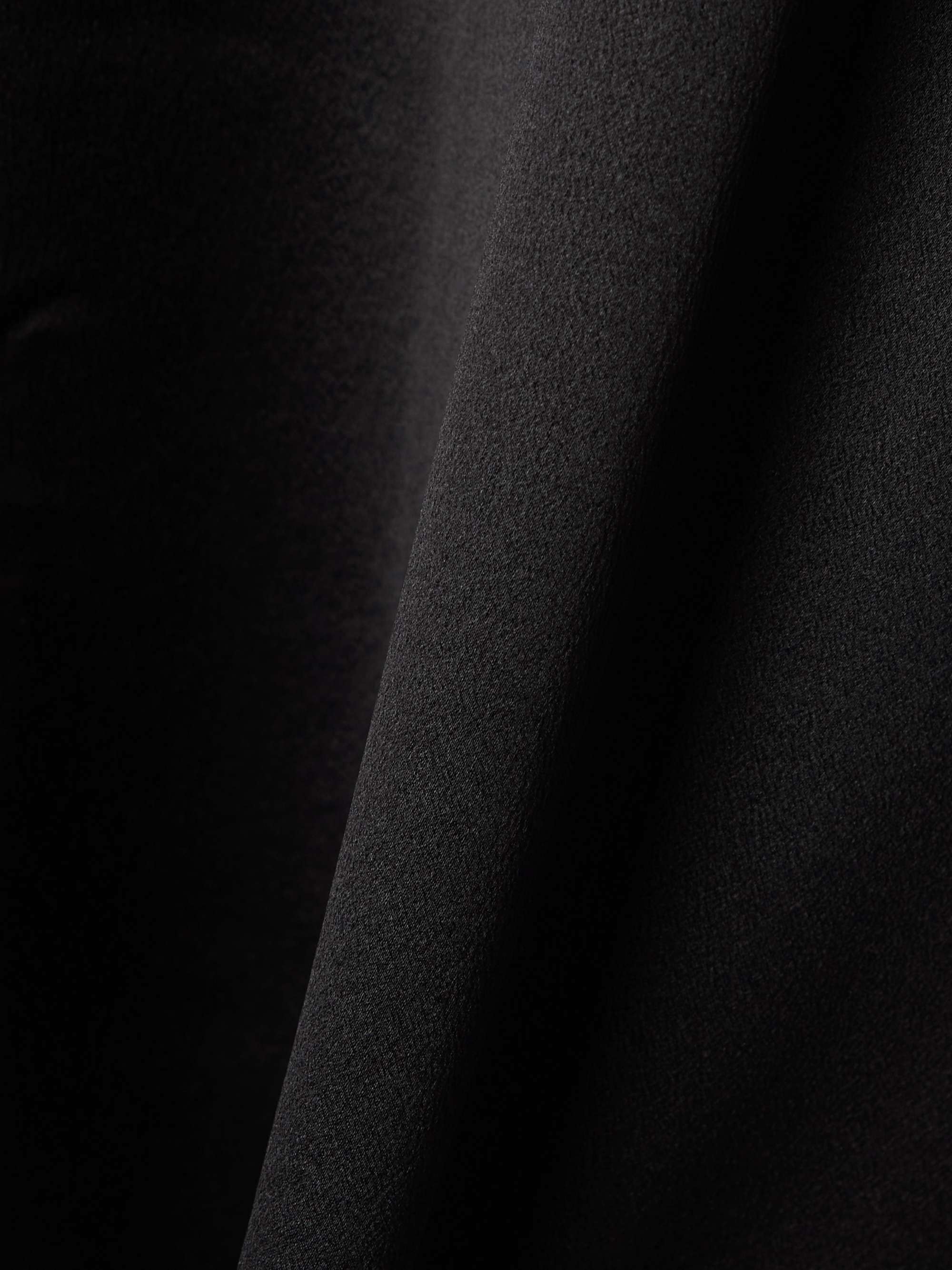 Silk-satin turtleneck blouse view