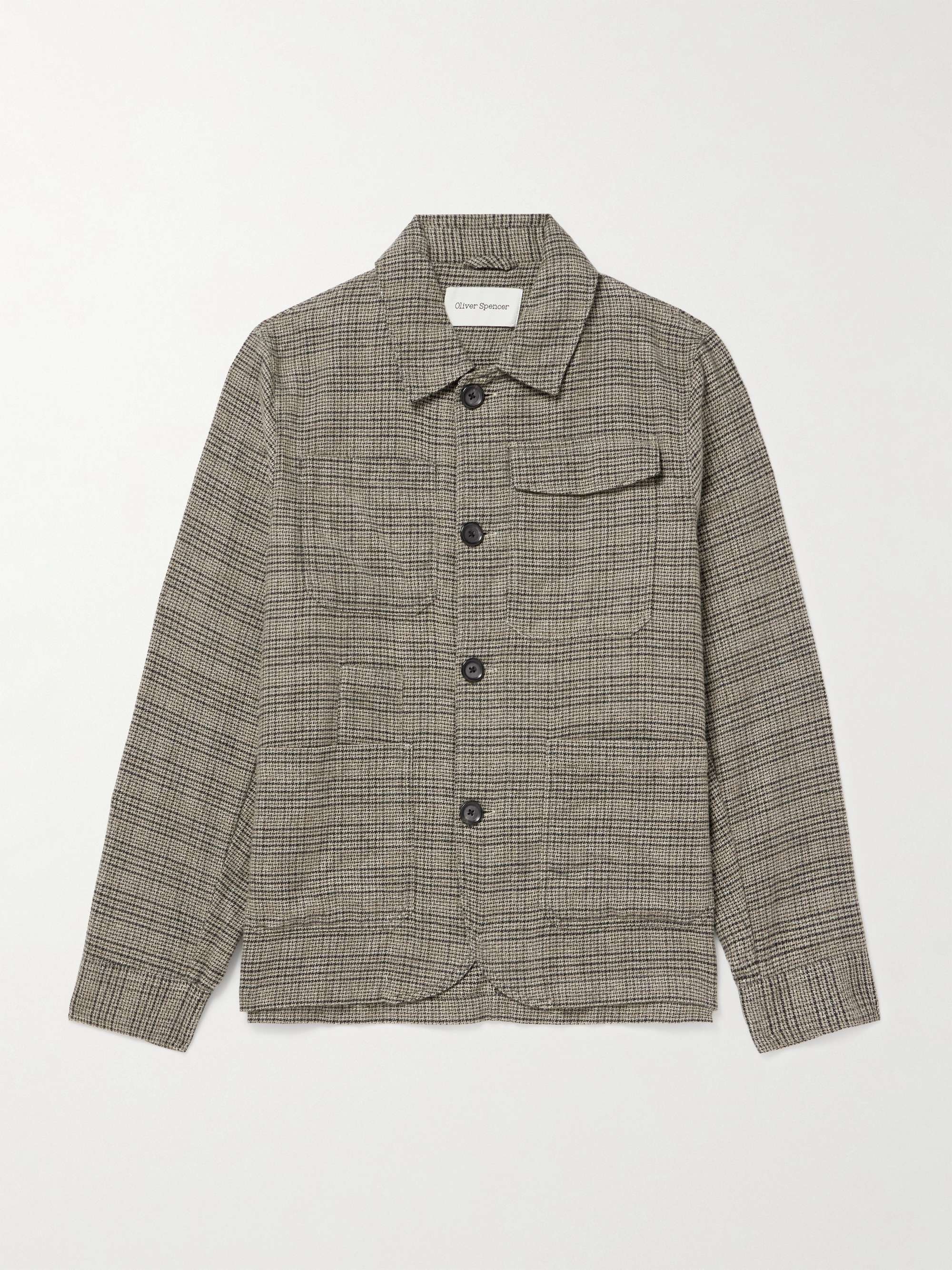 Hythe Checked Cotton-Flannel Jacket view