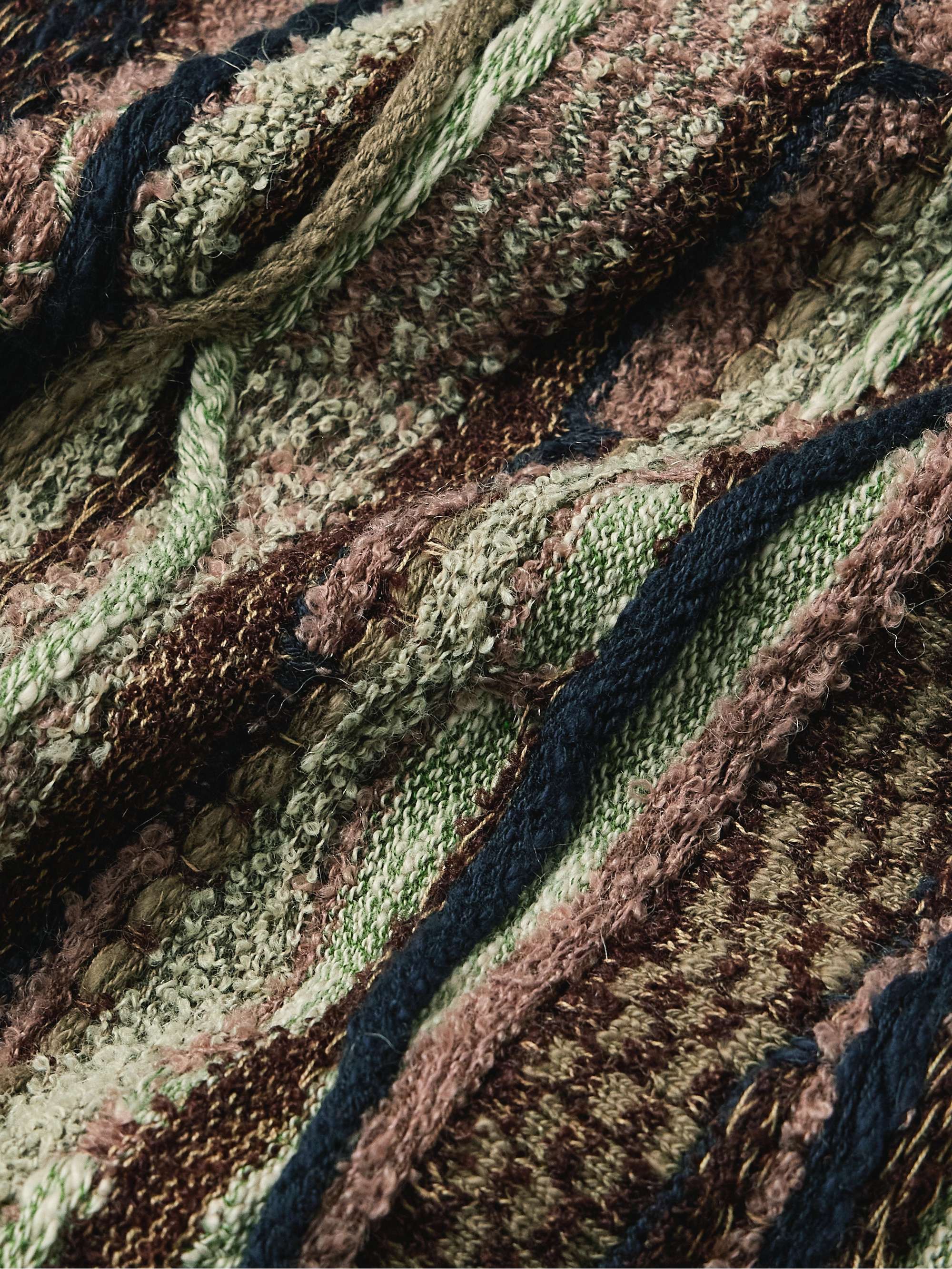 Gaudy Tapered Intarsia Bouclé Sweatpants view