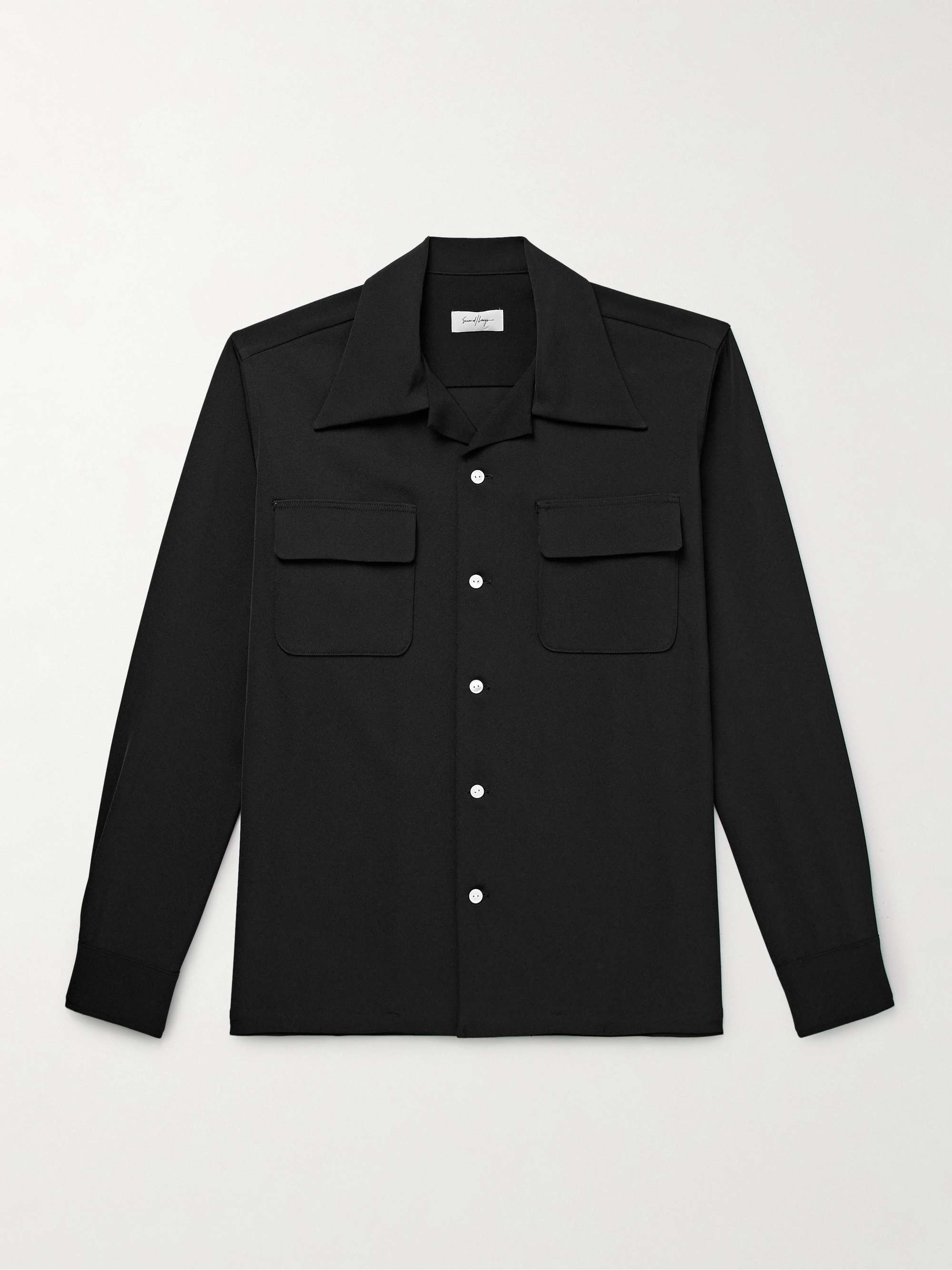 Beto Camp-Collar Twill Shirt view