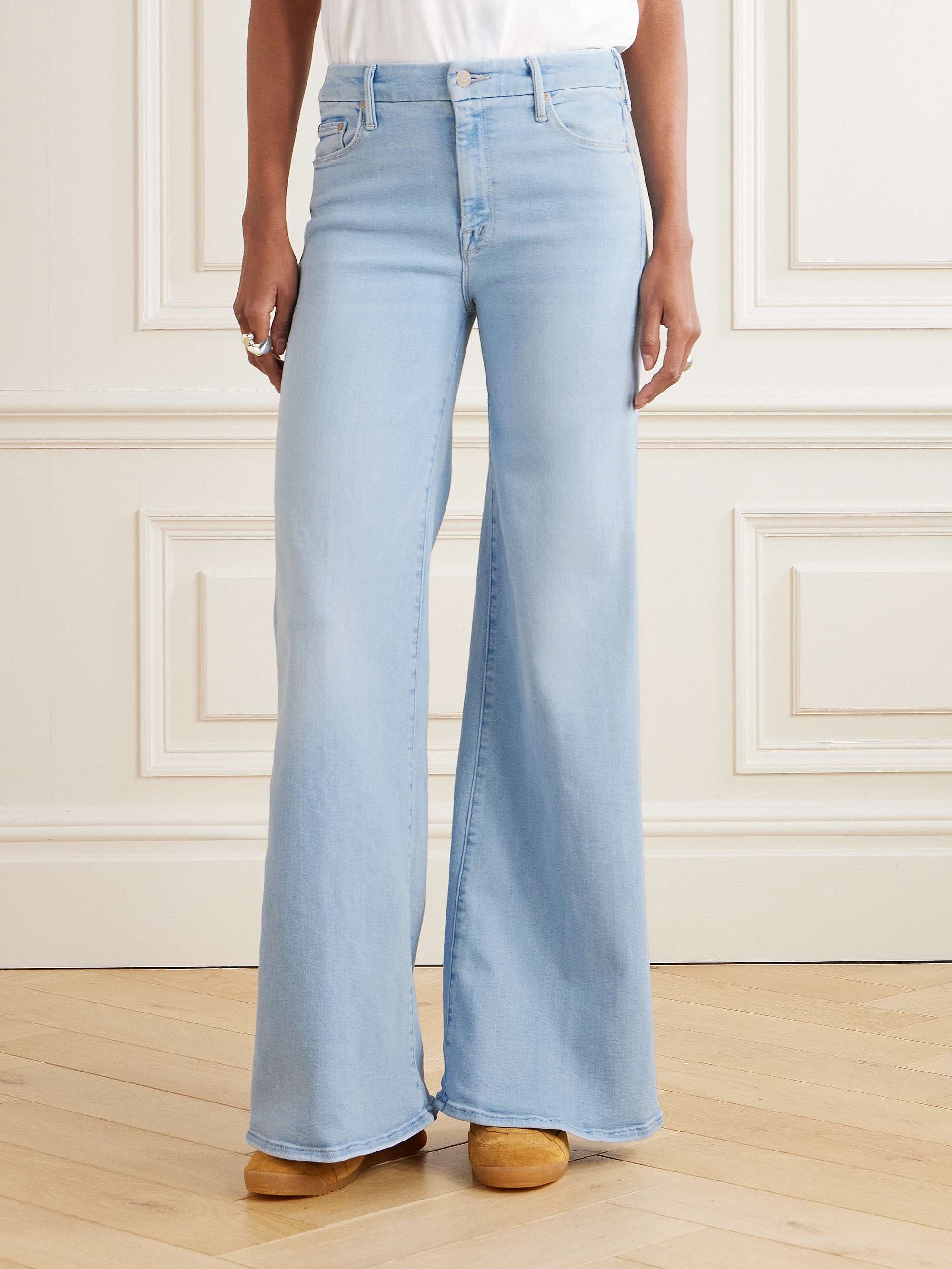 The Roller Sneak high-rise wide-leg jeans view