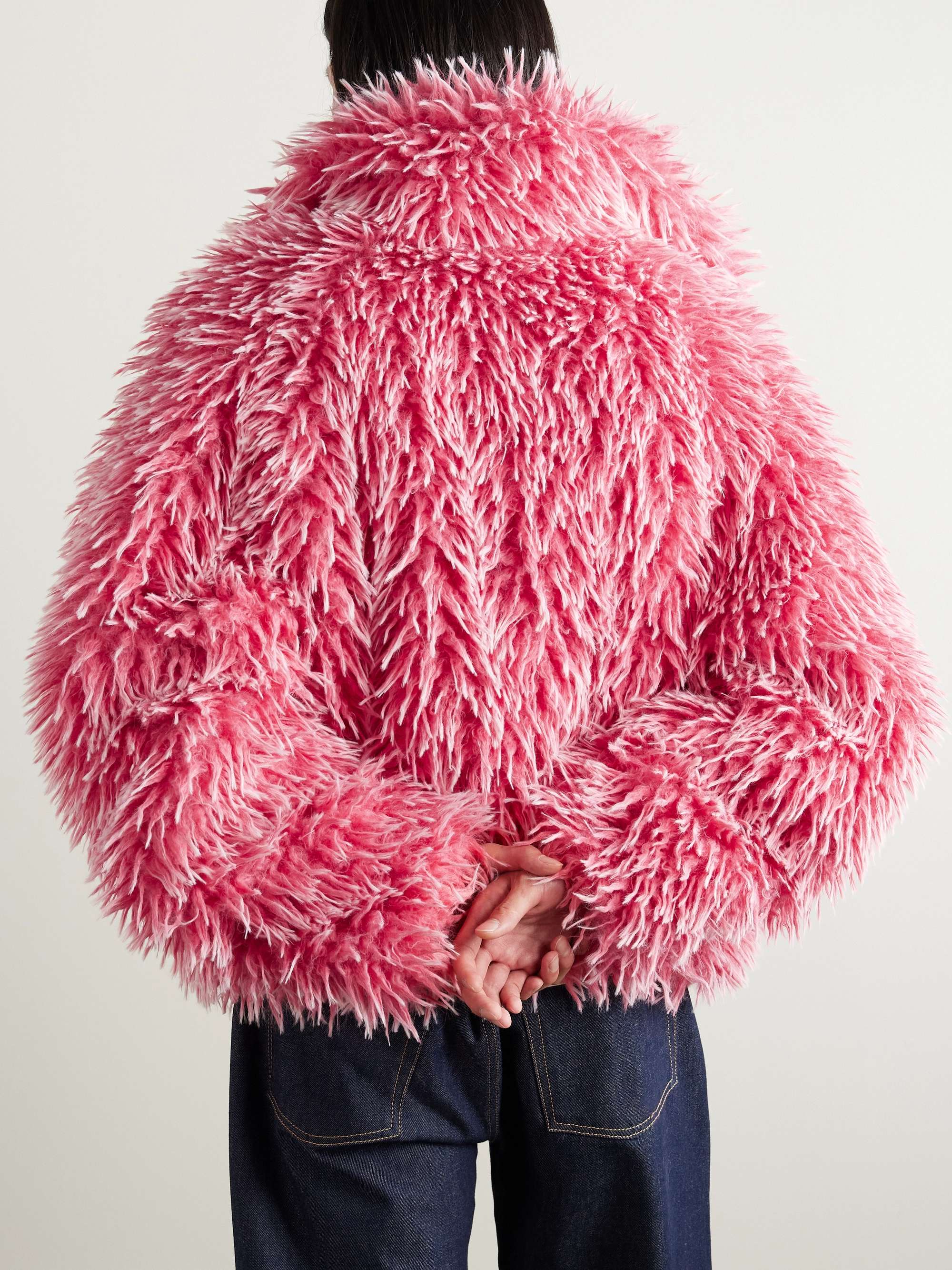 Hooded Plush Fabric Jacket view