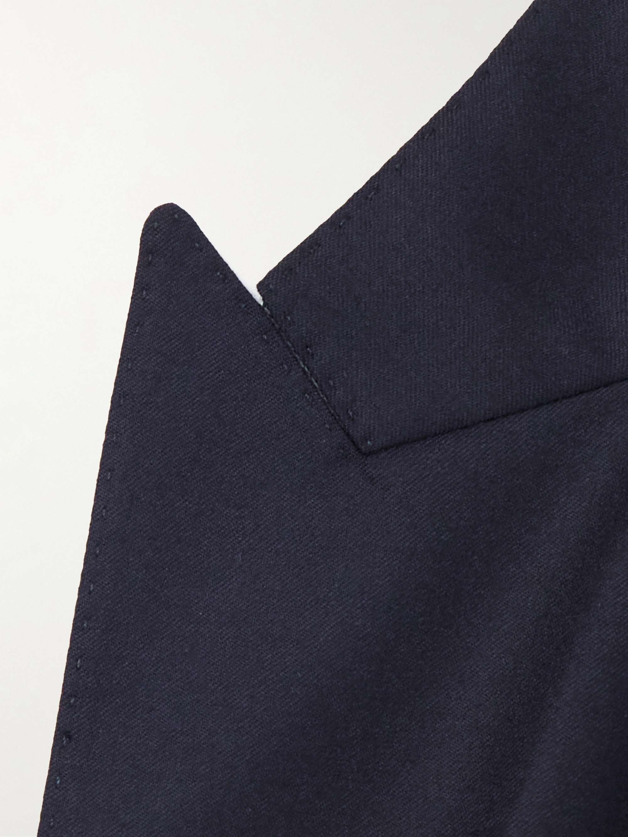 Taormina Unstructured Wool-Flannel Blazer view