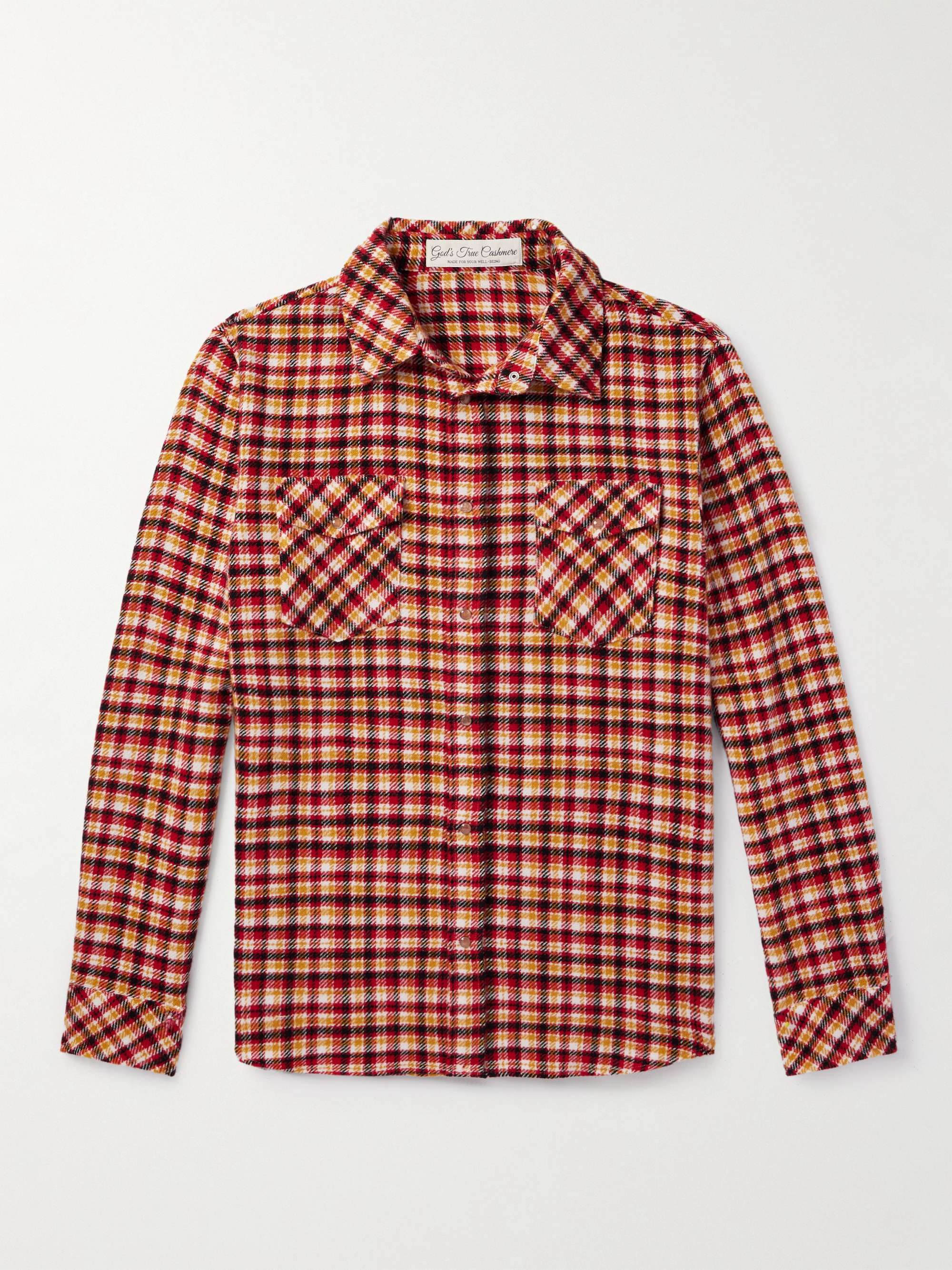 Time Checked Cashmere Shirt view