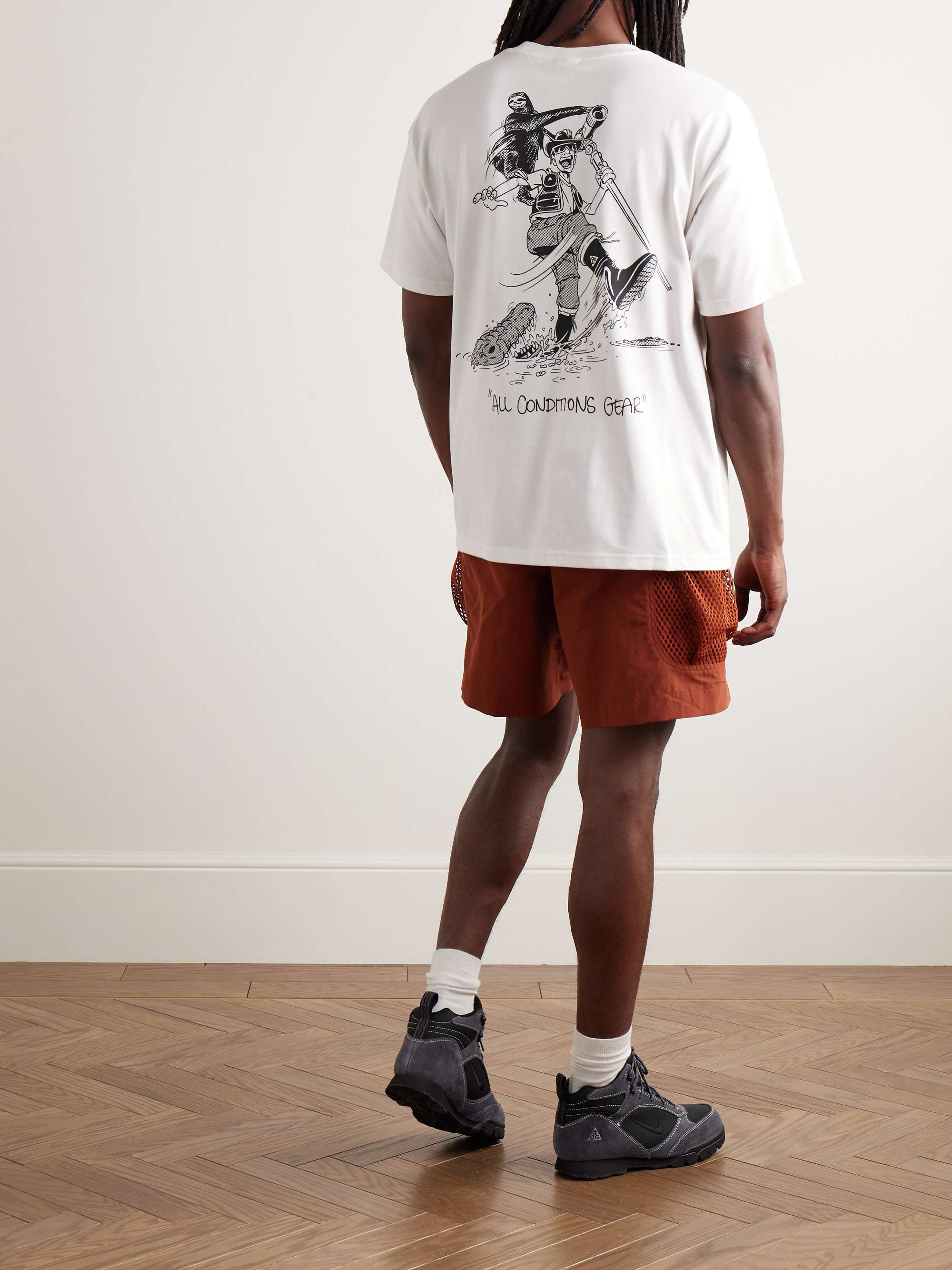 ACG Logo-Embroidered Printed Dri-FIT T-Shirt view