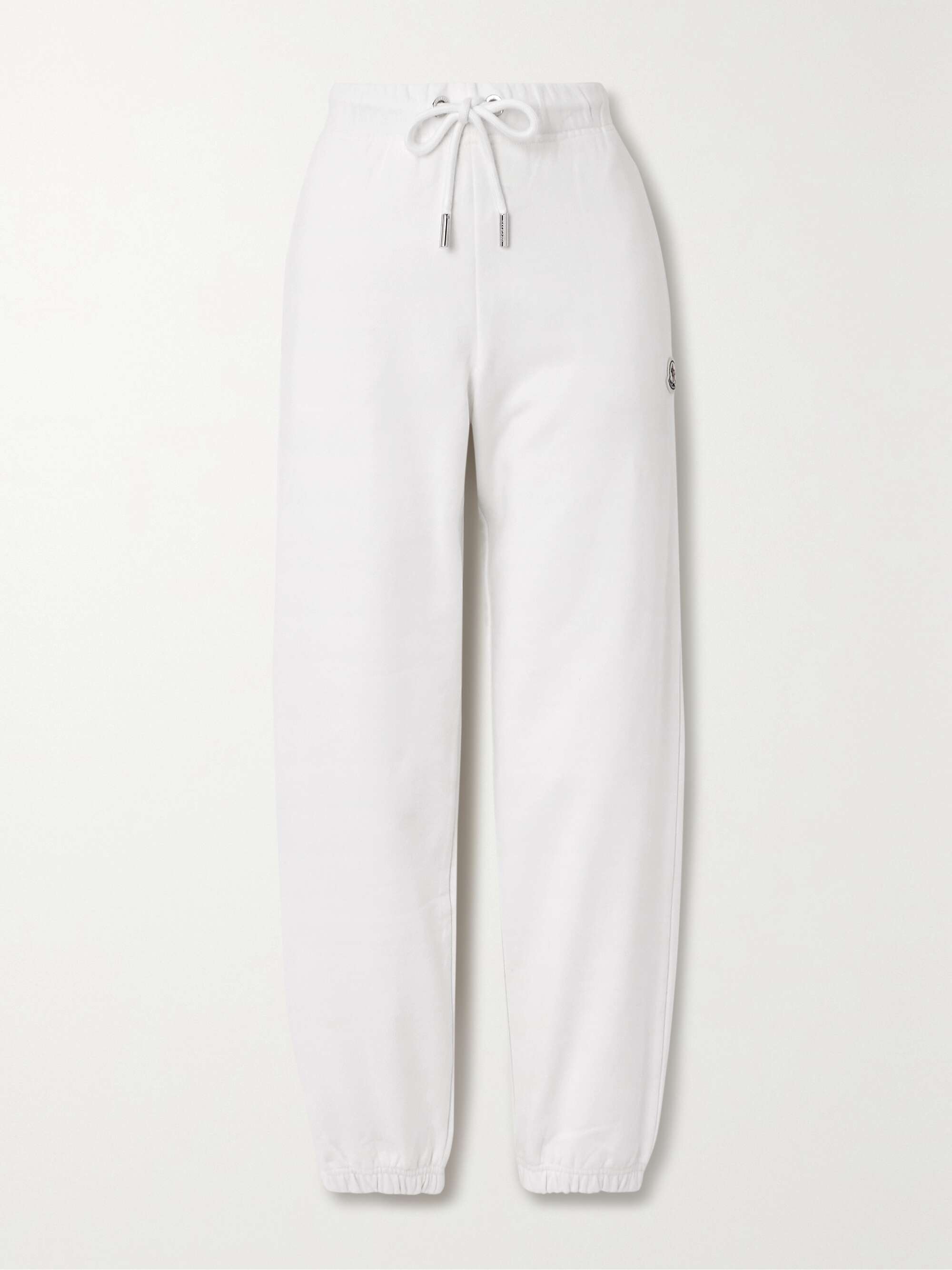 Tapered cotton-jersey track pants view