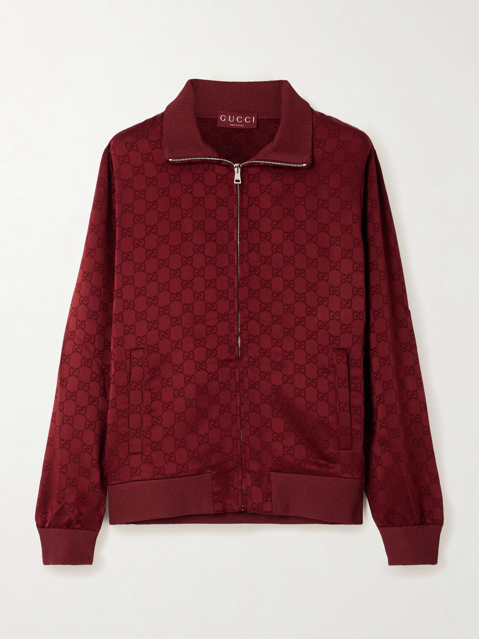 Satin-jacquard track jacket view