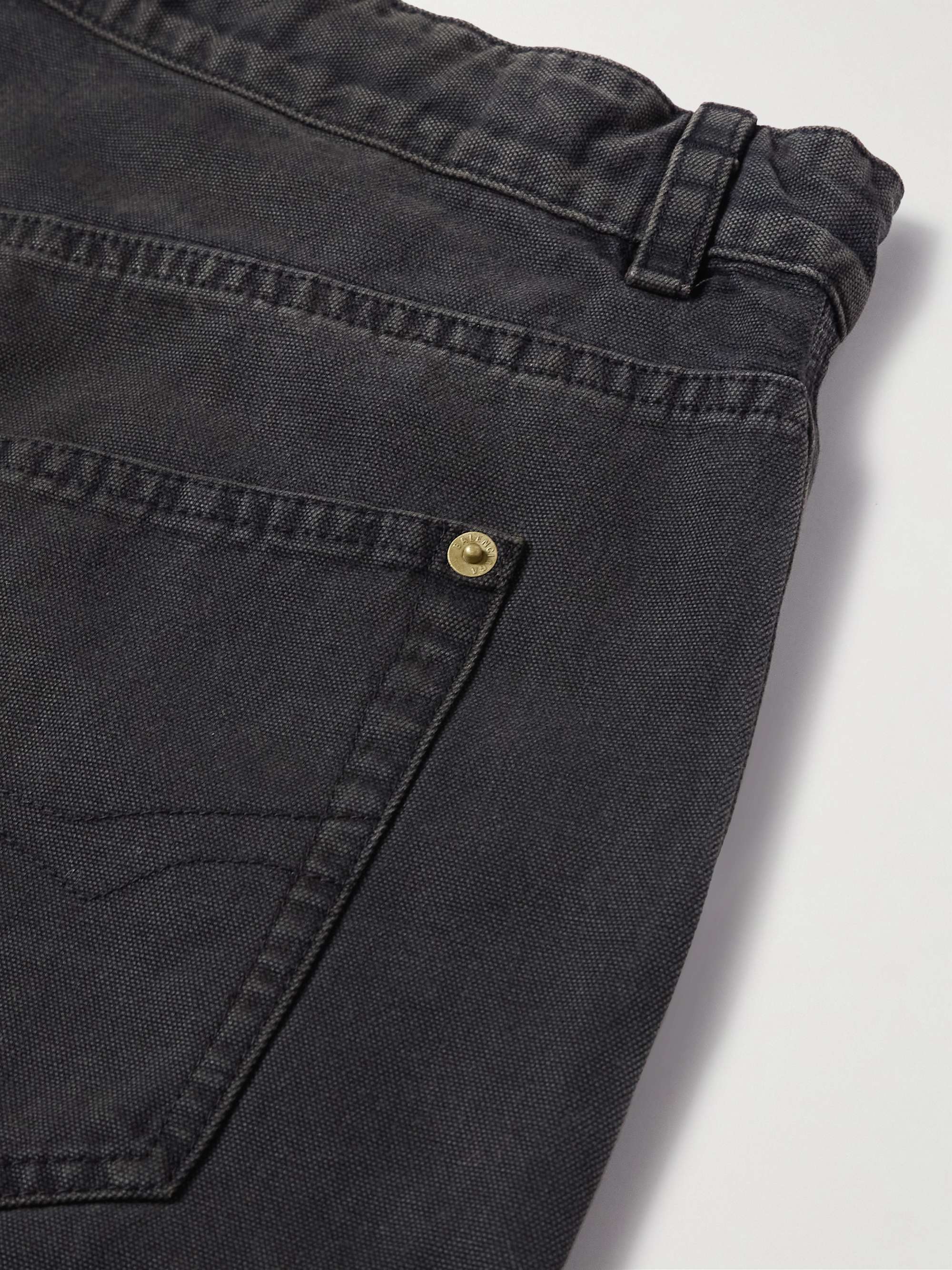 Double Knee Panelled Distressed Drawstring Jeans view