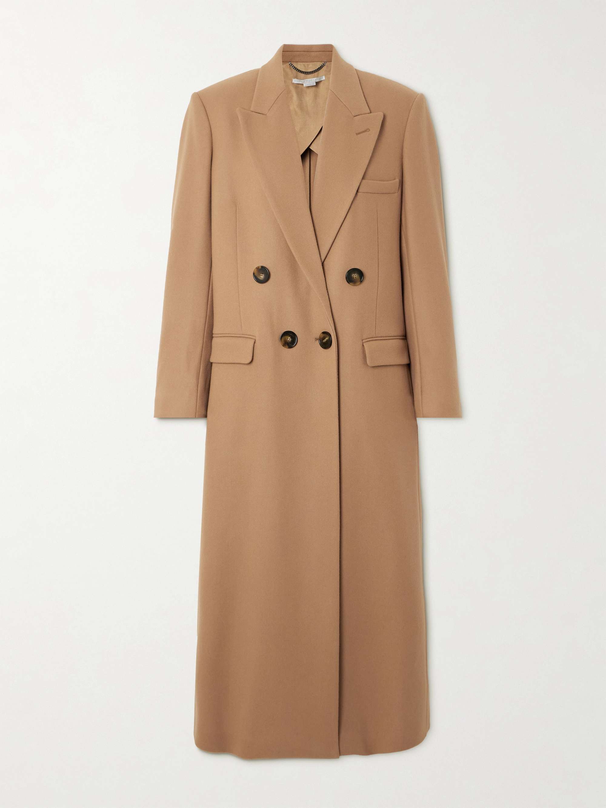 Oversized double-breasted wool coat view