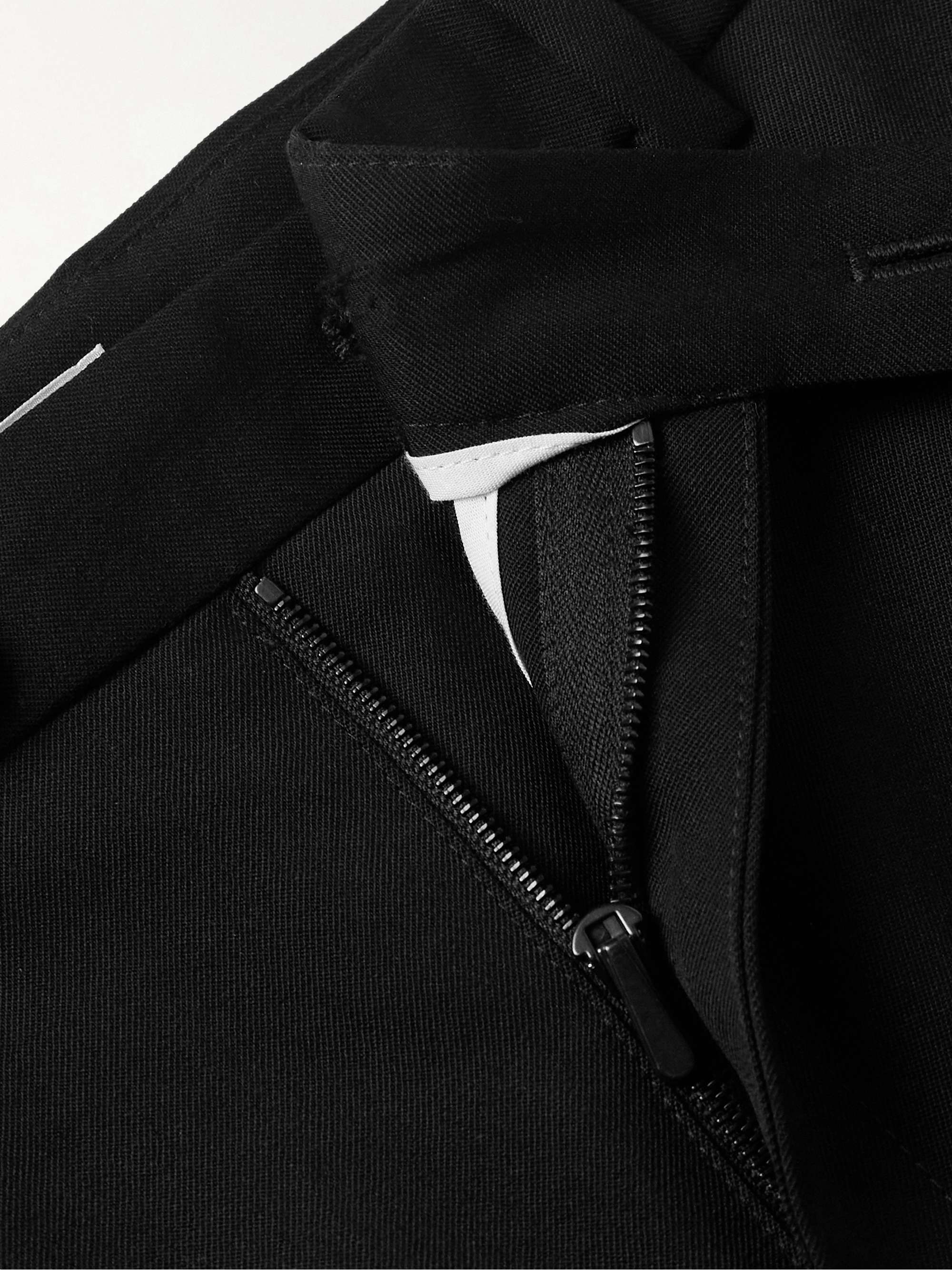 Alistaire Straight-Leg Wool-Blend Twill Trousers view