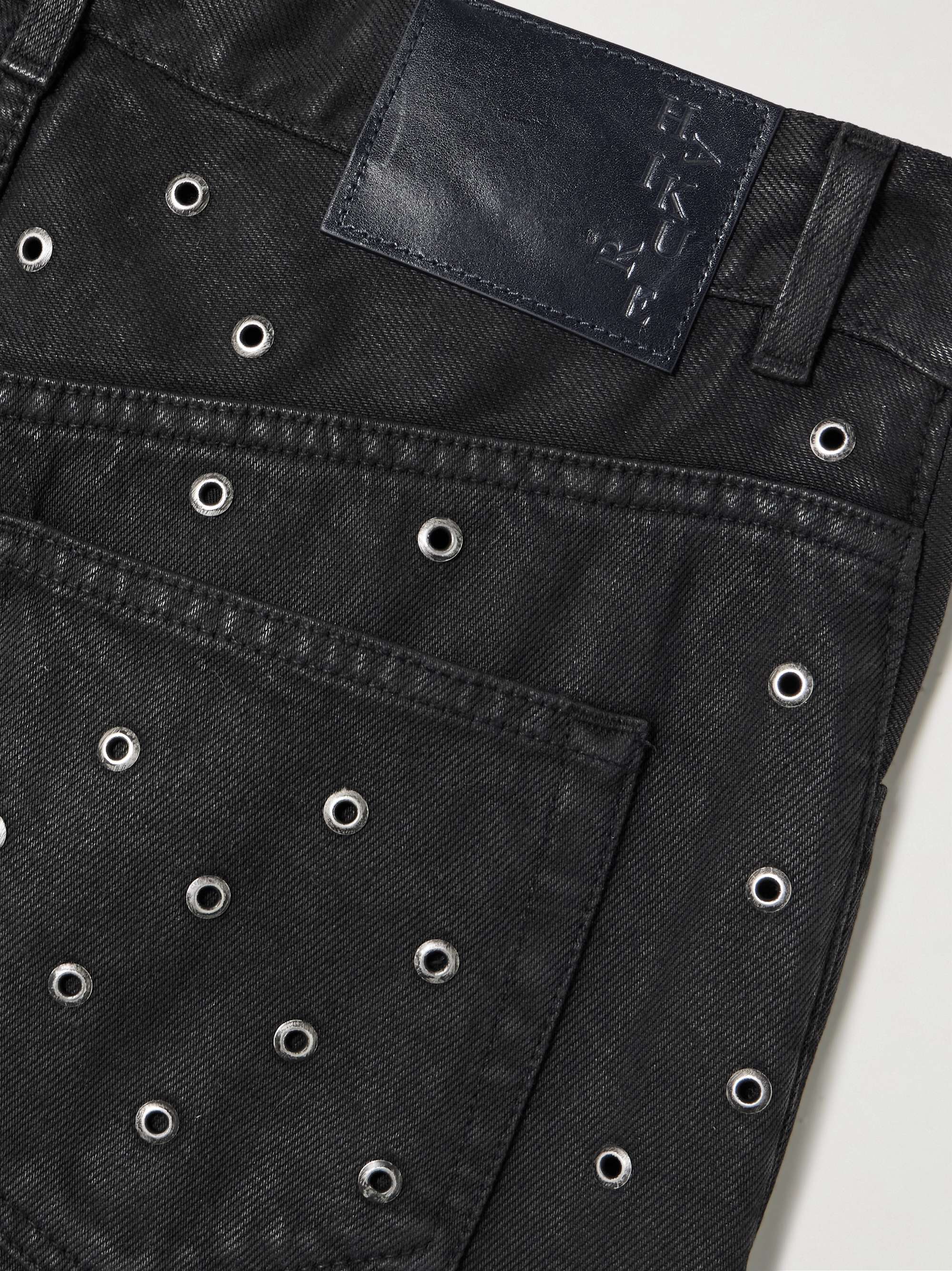 Bonnie embellished high-rise straight-leg jeans view
