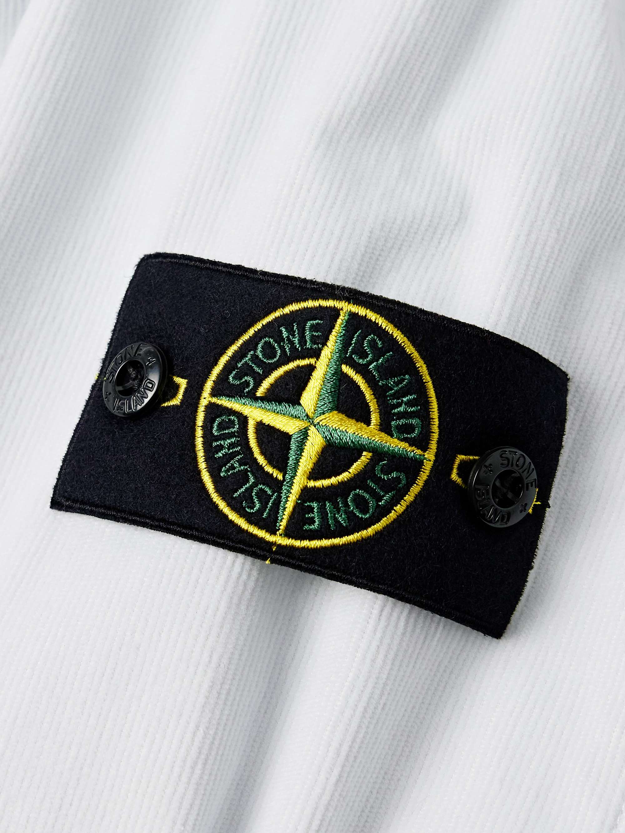 Logo-Appliquéd Cotton Micro Corduroy Shirt view