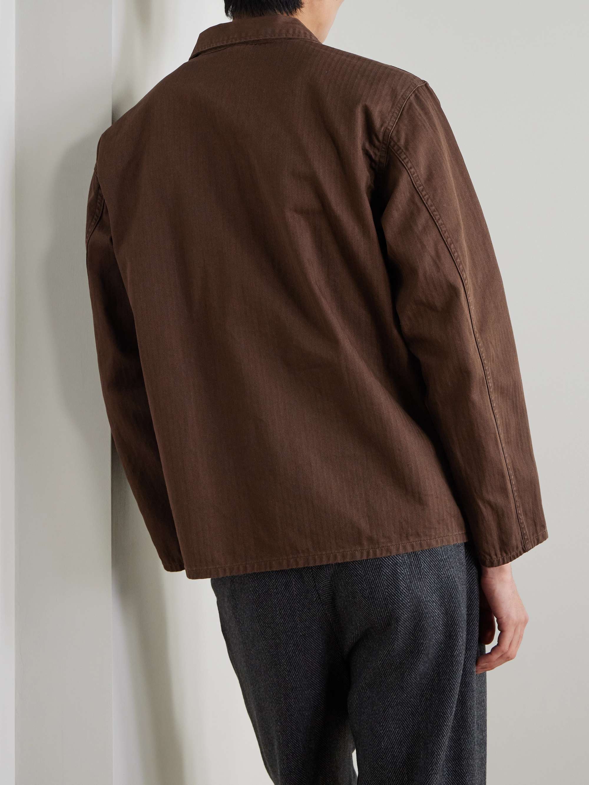 Buddy Herringbone Organic Cotton-Twill Shirt Jacket view