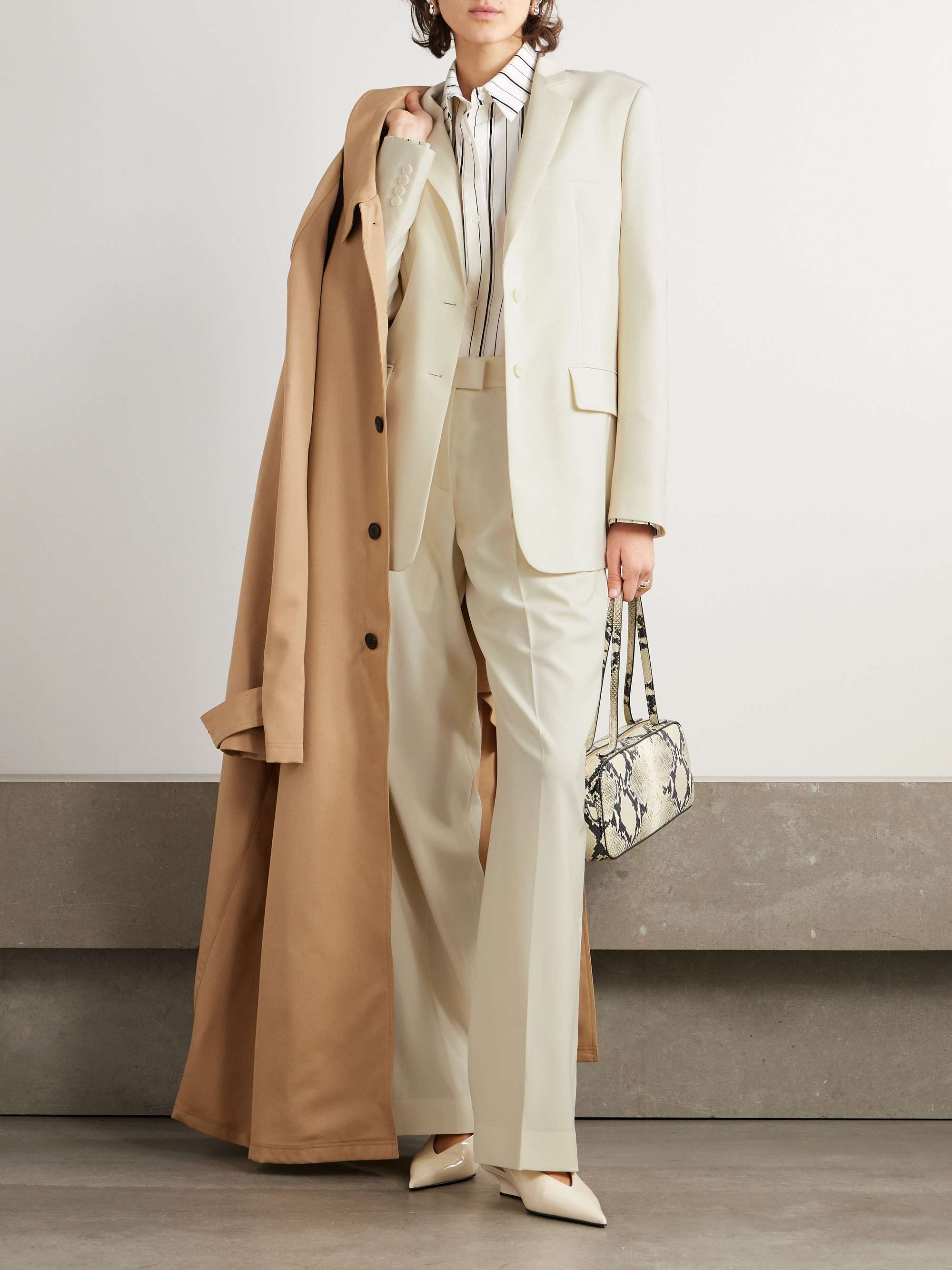 + NET SUSTAIN oversized merino wool blazer view