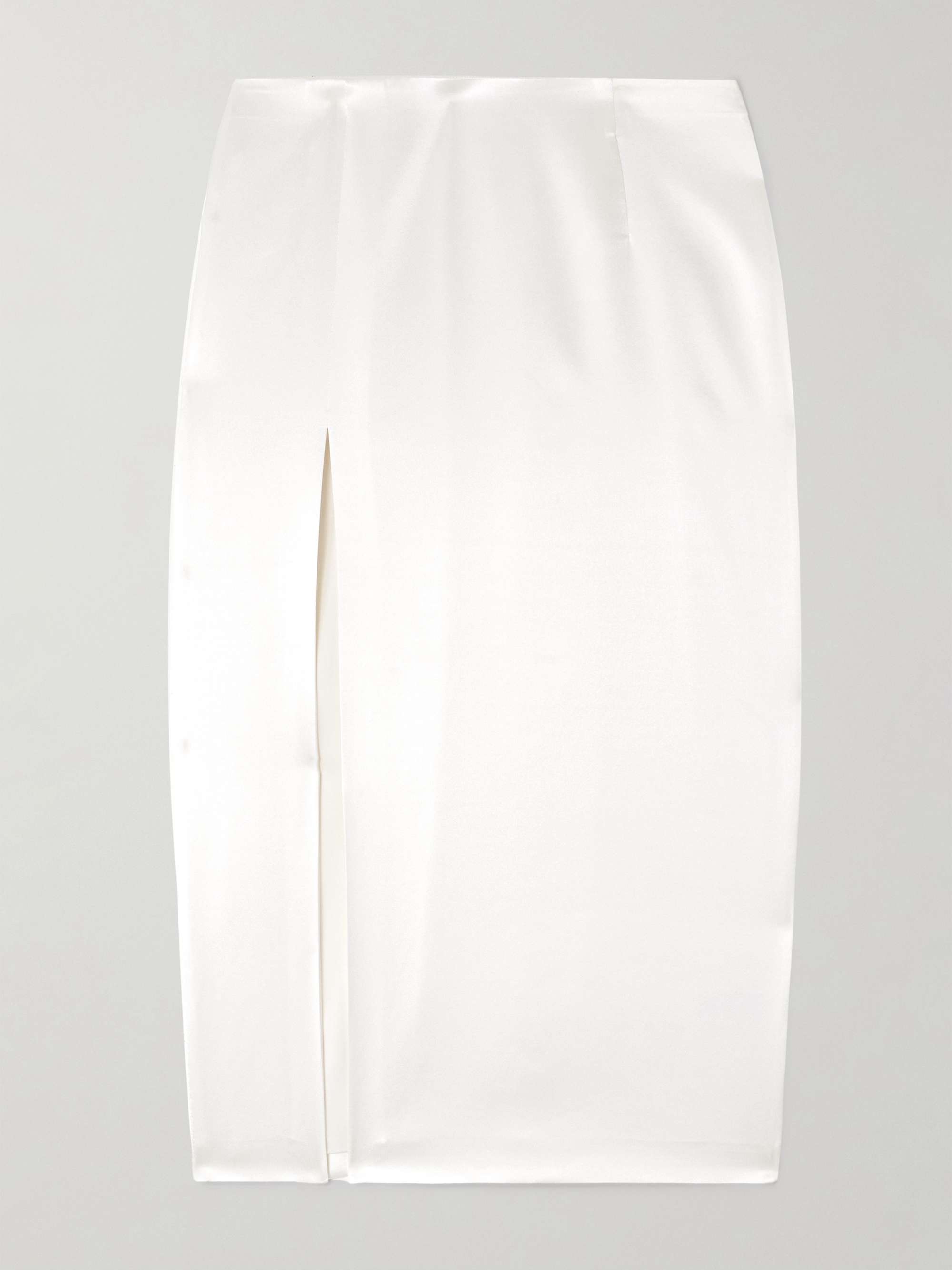 Elea silk-blend satin skirt view