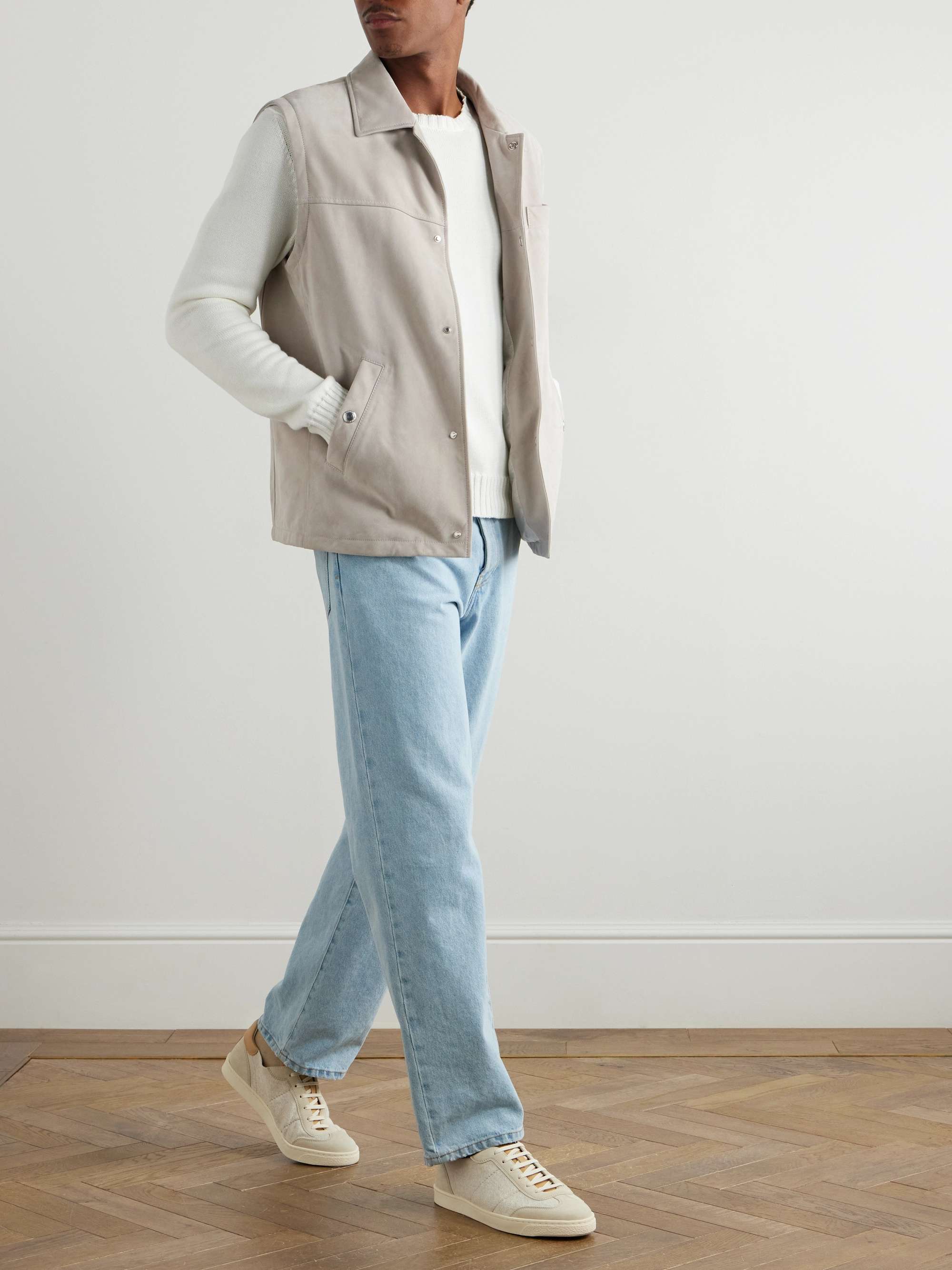 Suede Gilet view