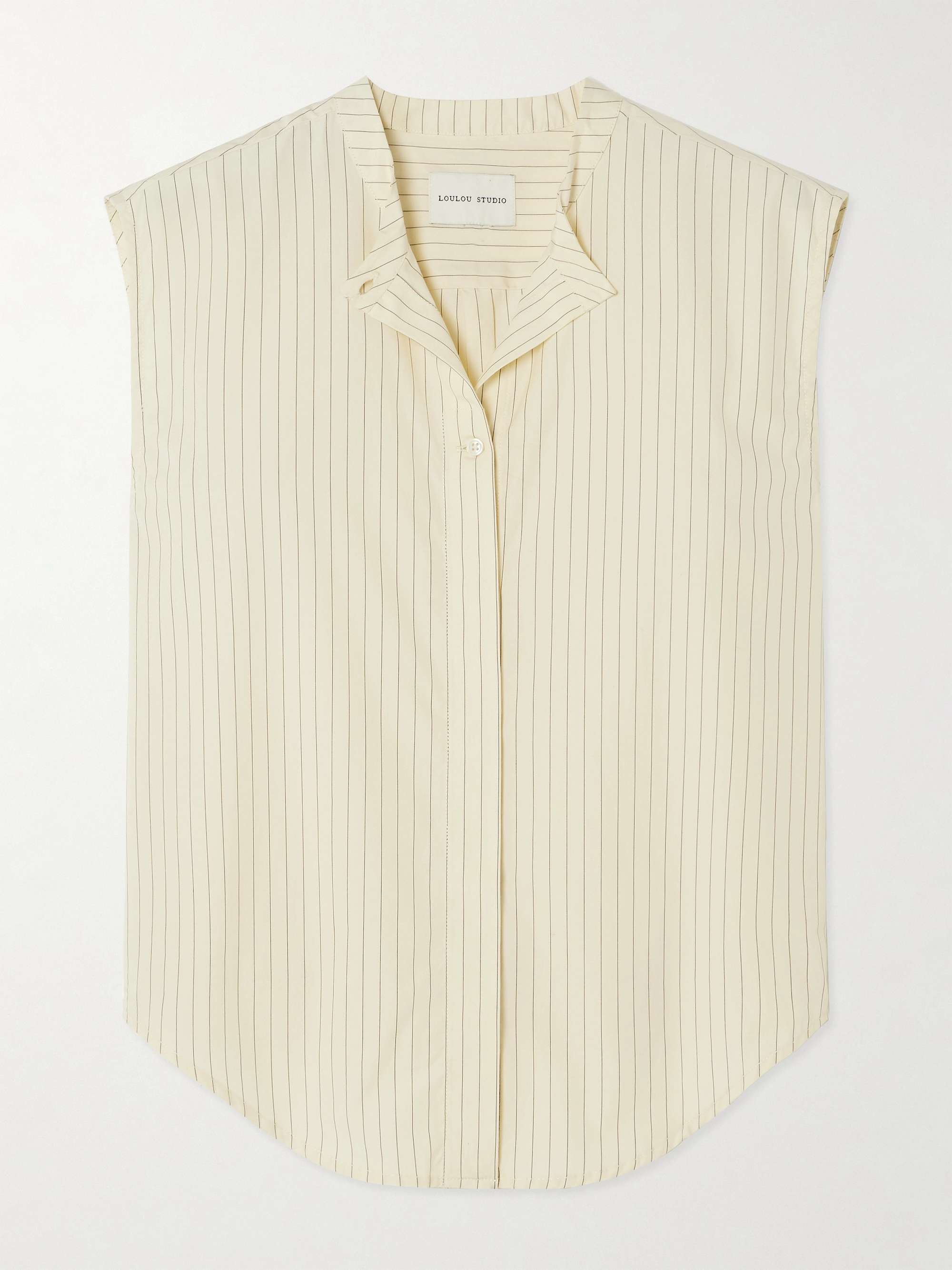 Hale striped cotton-poplin shirt view