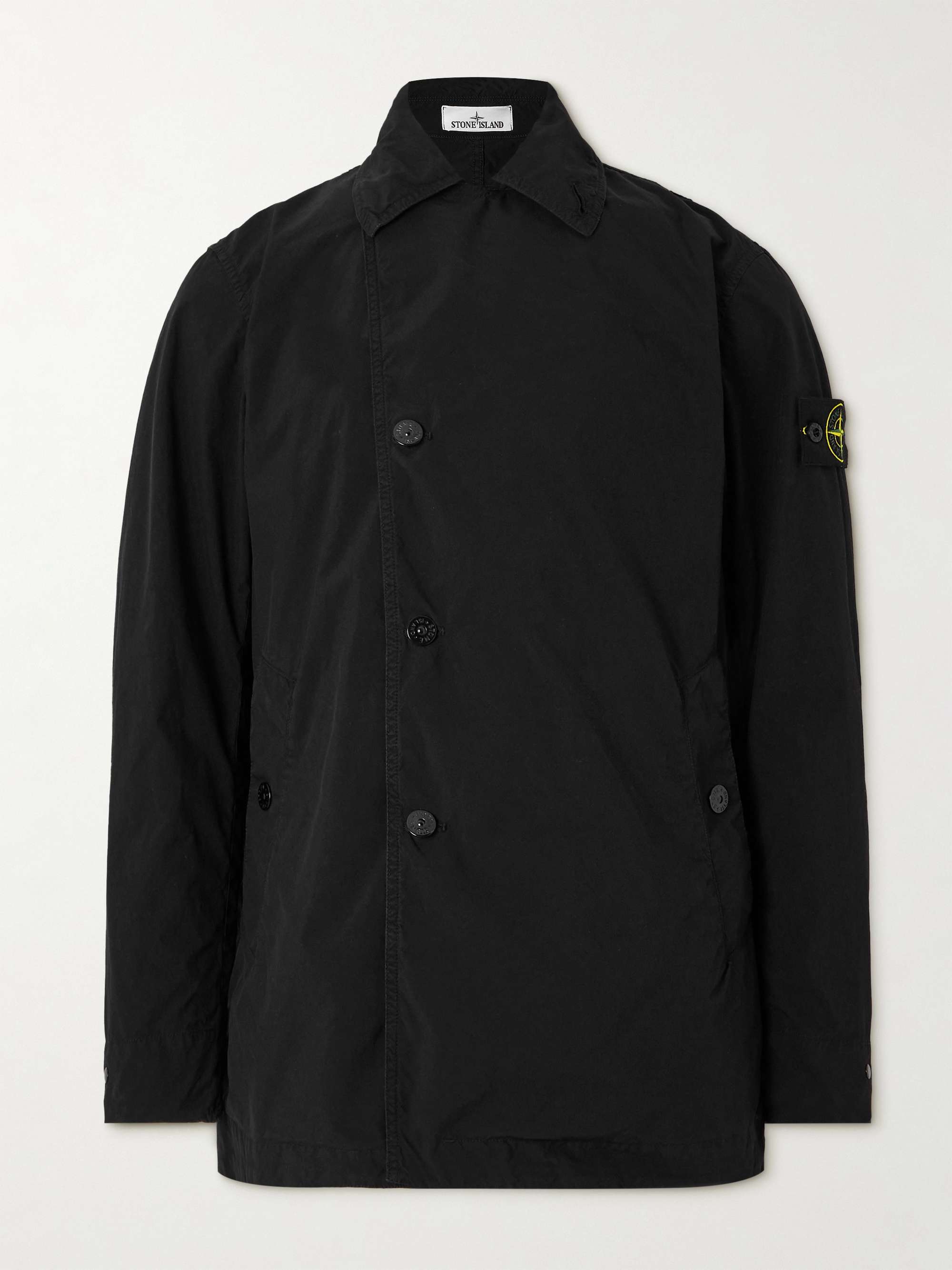 Logo-Appliquéd Canvas Jacket view