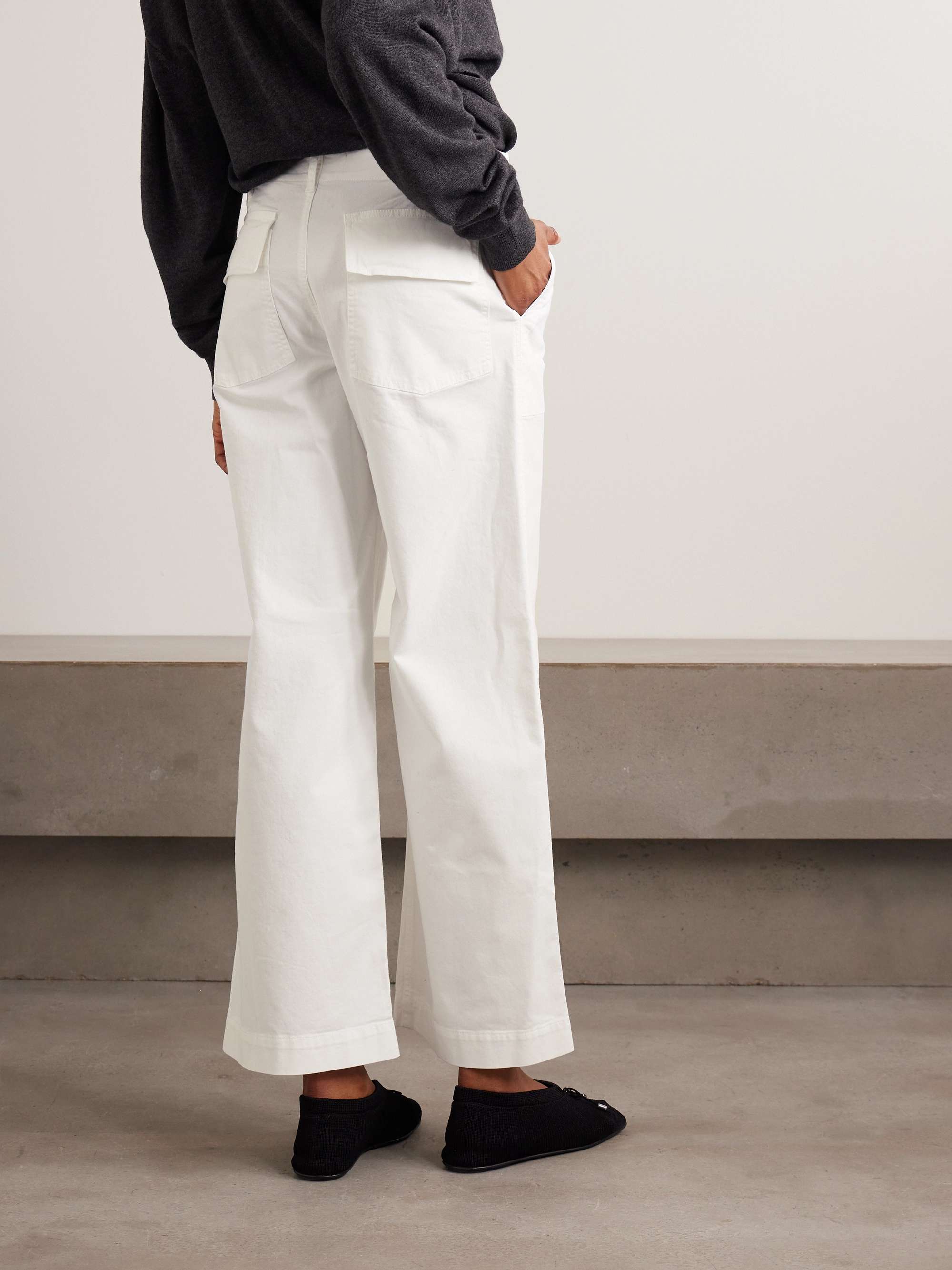 Leon cotton straight-leg pants view