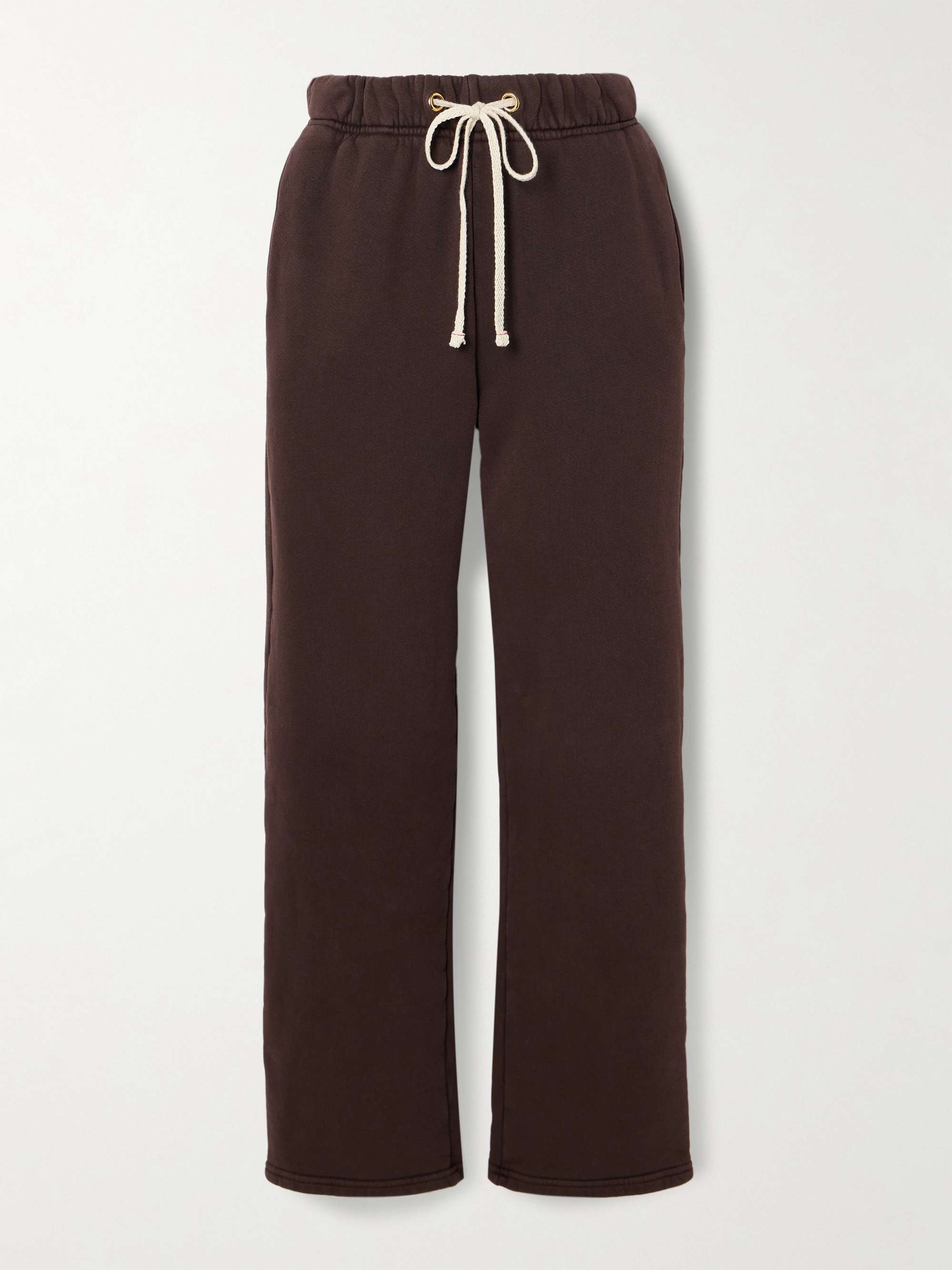 Dylano cotton-jersey straight-leg track pants view