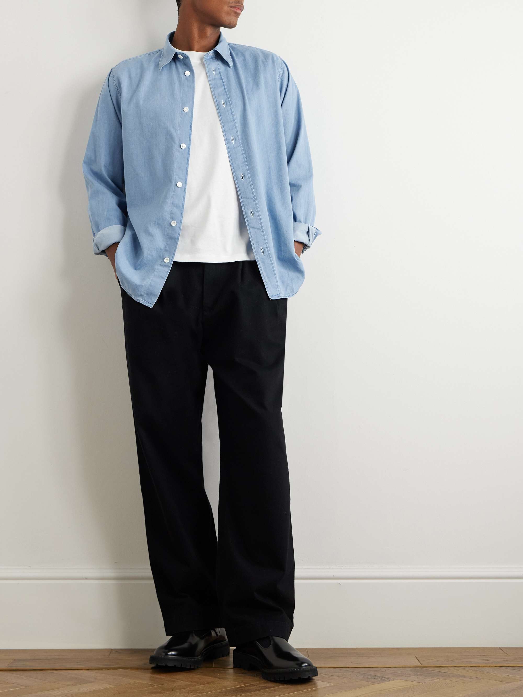 Colby 5765 Cotton-Chambray Shirt view