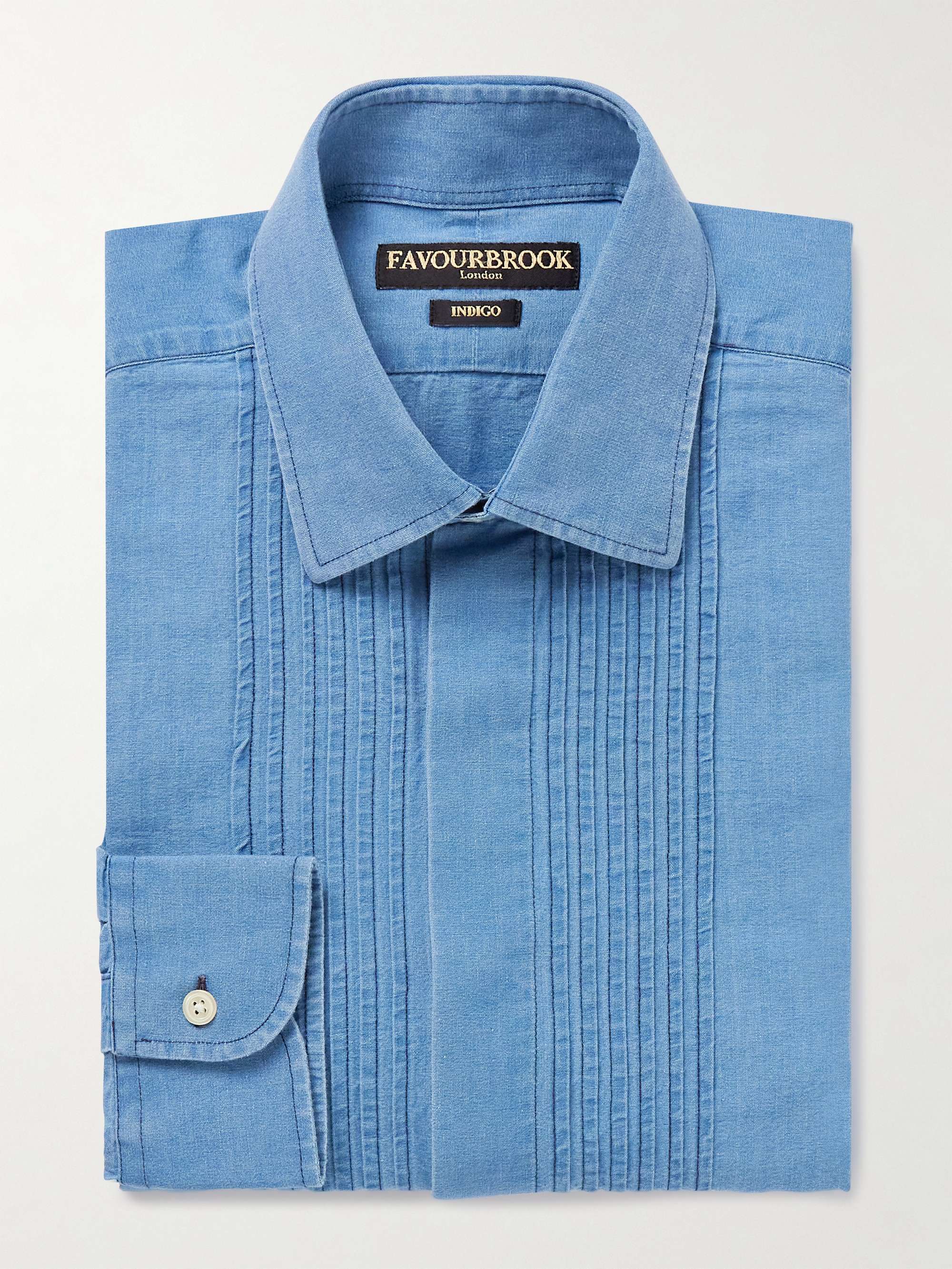 Bib-Front Cotton-Chambray Shirt view