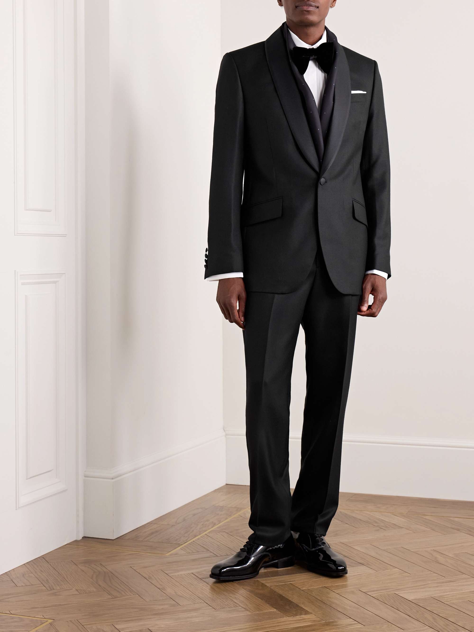 Chesham Shawl-Collar Wool-Twill Tuxedo Jacket view