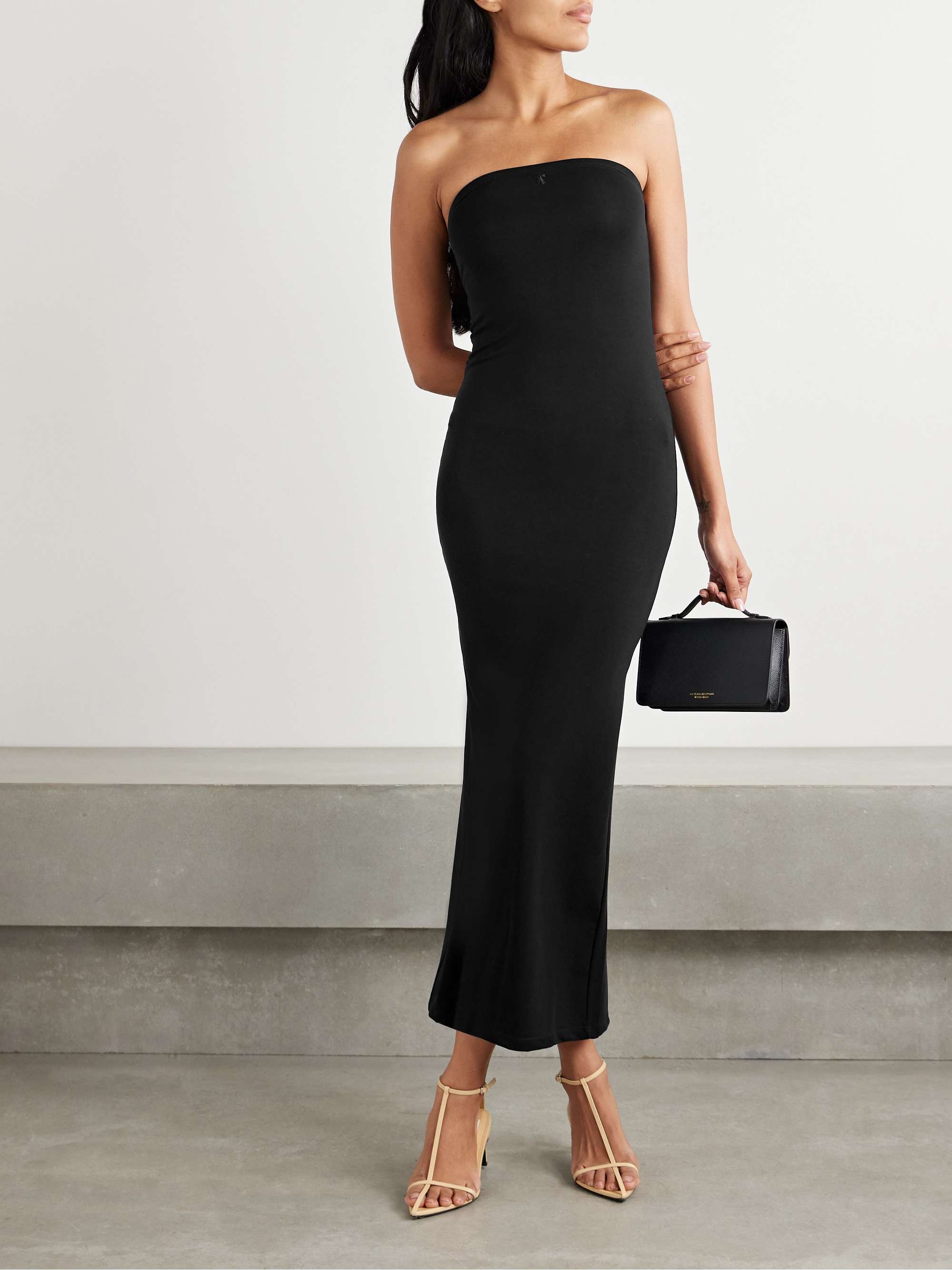 Kate strapless stretch-TENCEL™ Lyocell jersey midi dress view