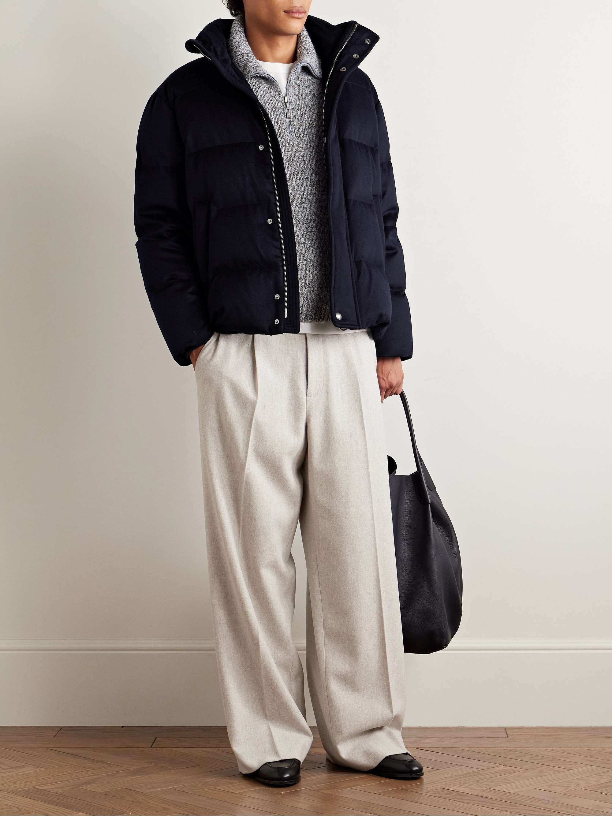 Giulio Quilted Storm System® Cashmere Down Jacket view