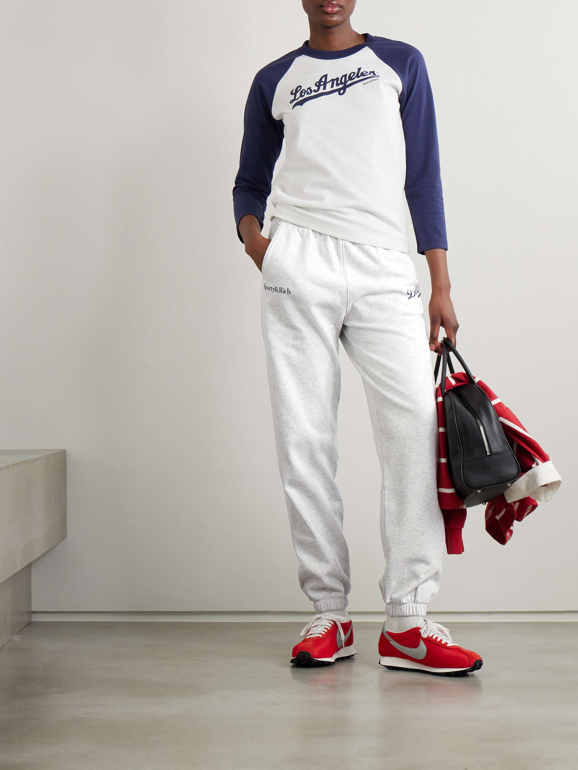+ LA Dodgers printed cotton-jersey sweatpants view