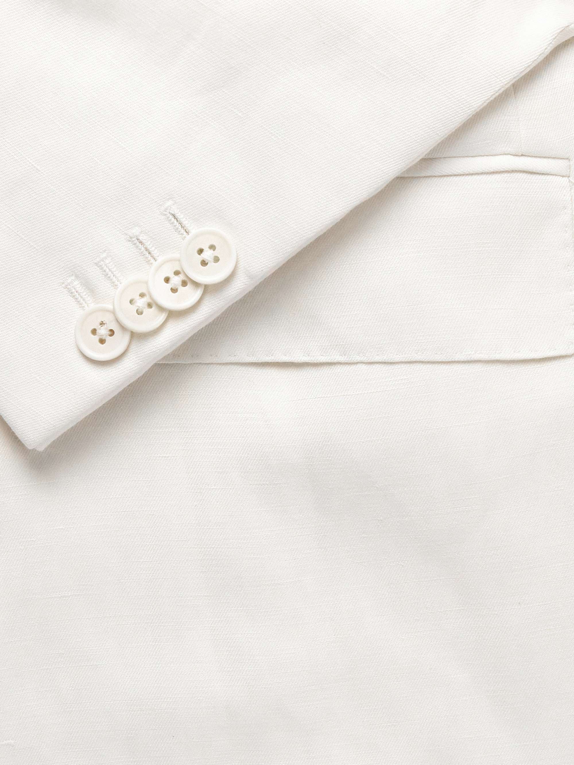 Linen and Silk-Blend Blazer view