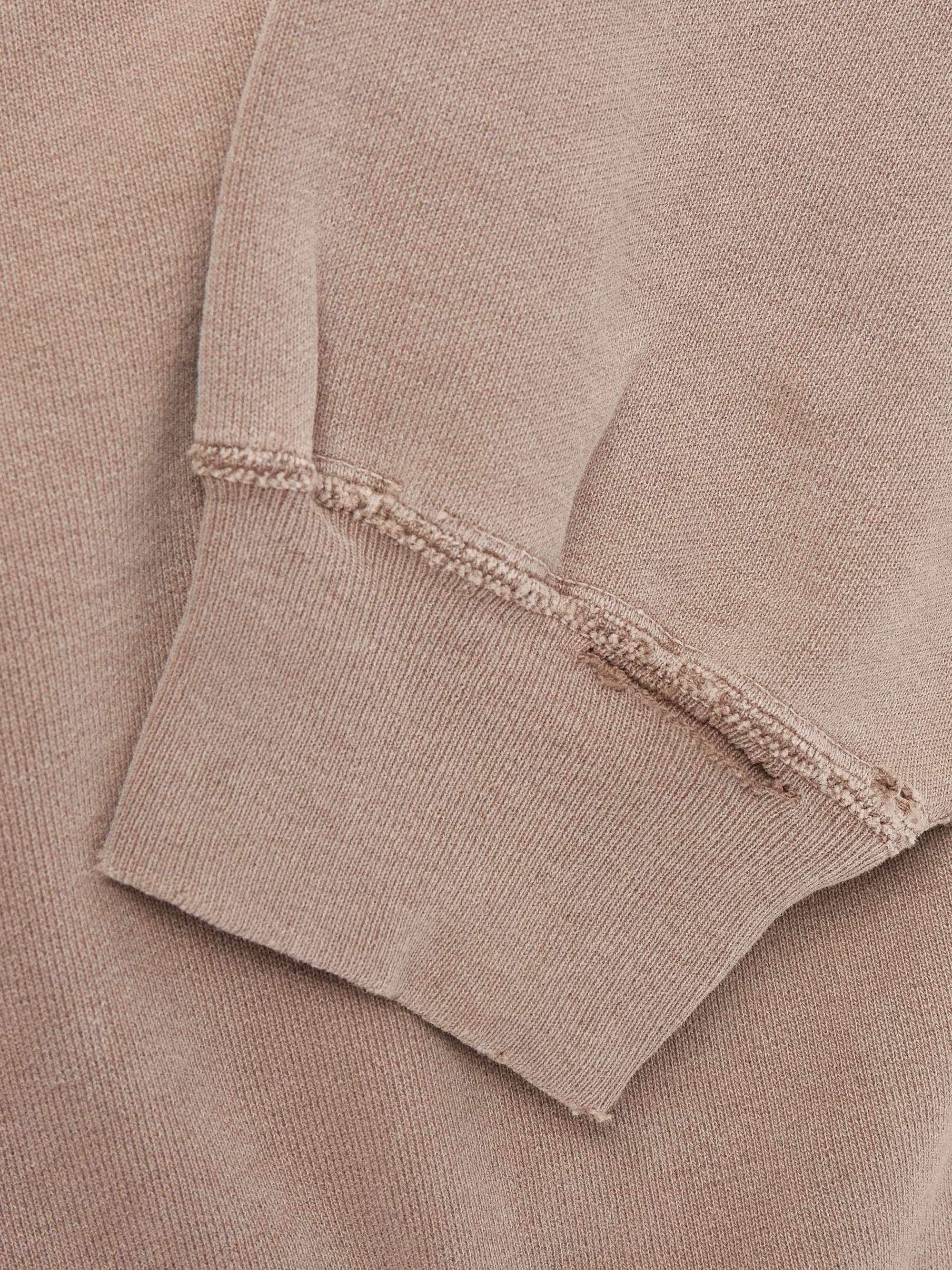 Distressed Cotton-Jersey Sweatshirt view