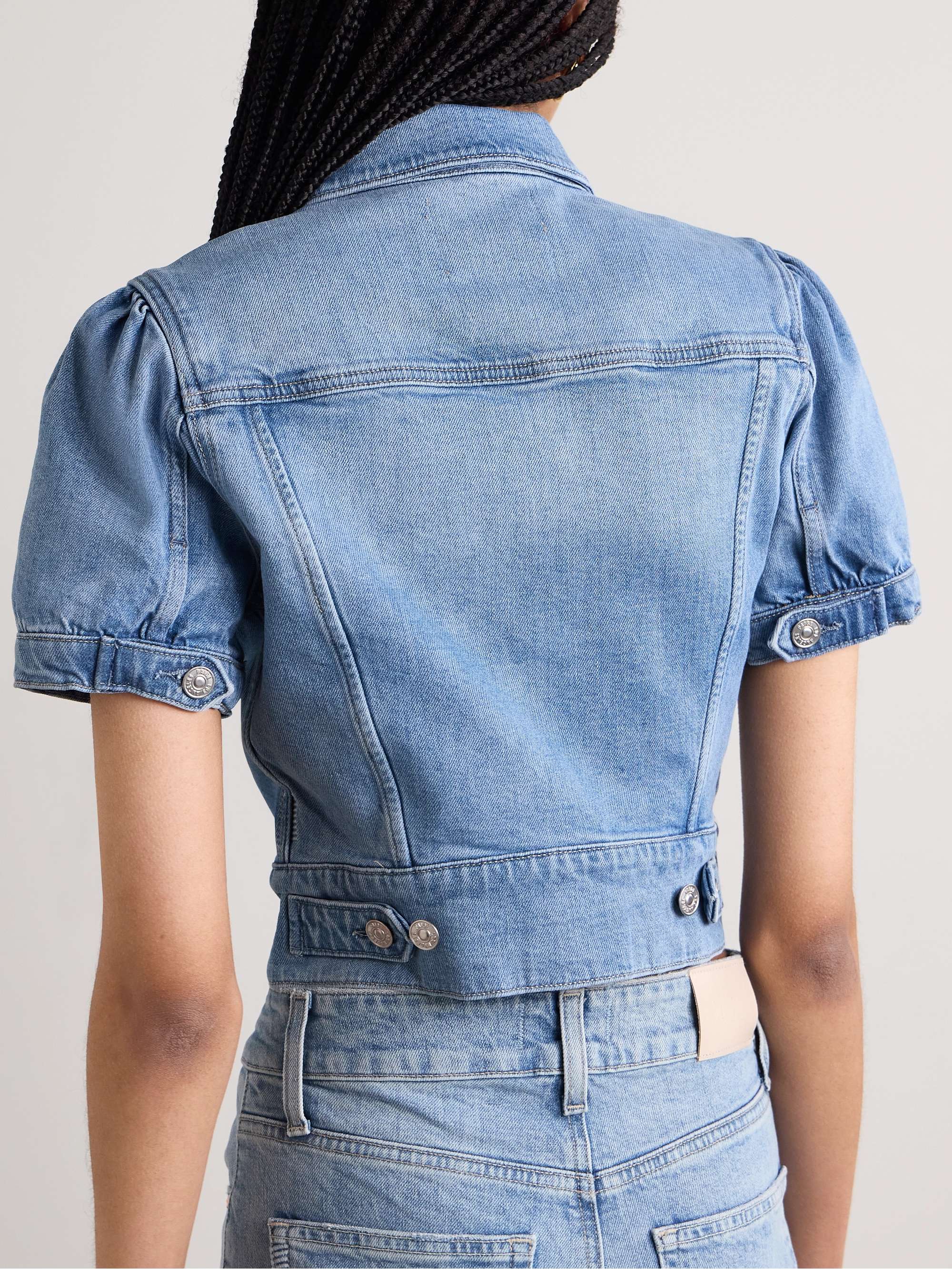 Kendra cropped denim jacket view