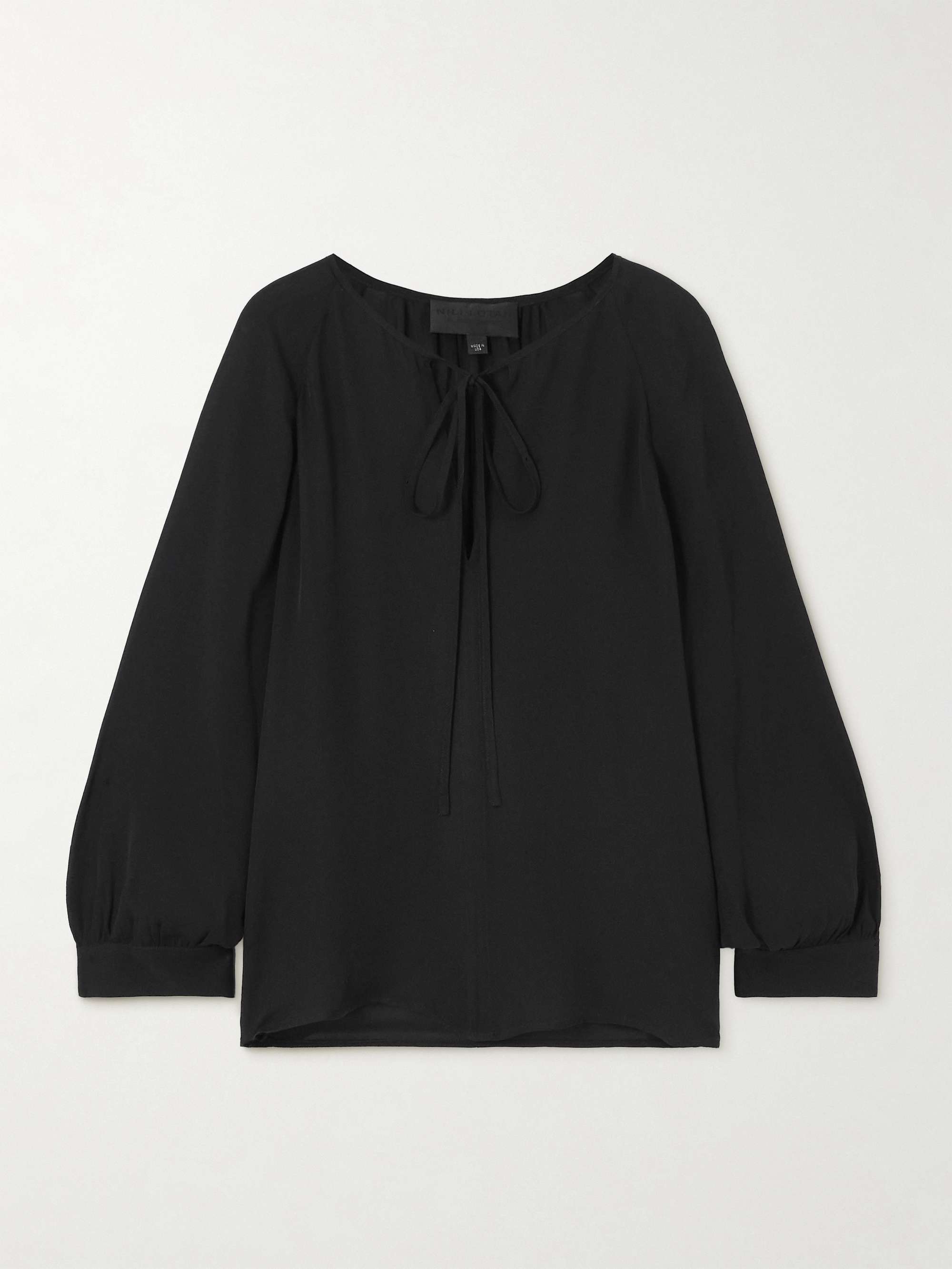 Acadia silk-chiffon blouse view