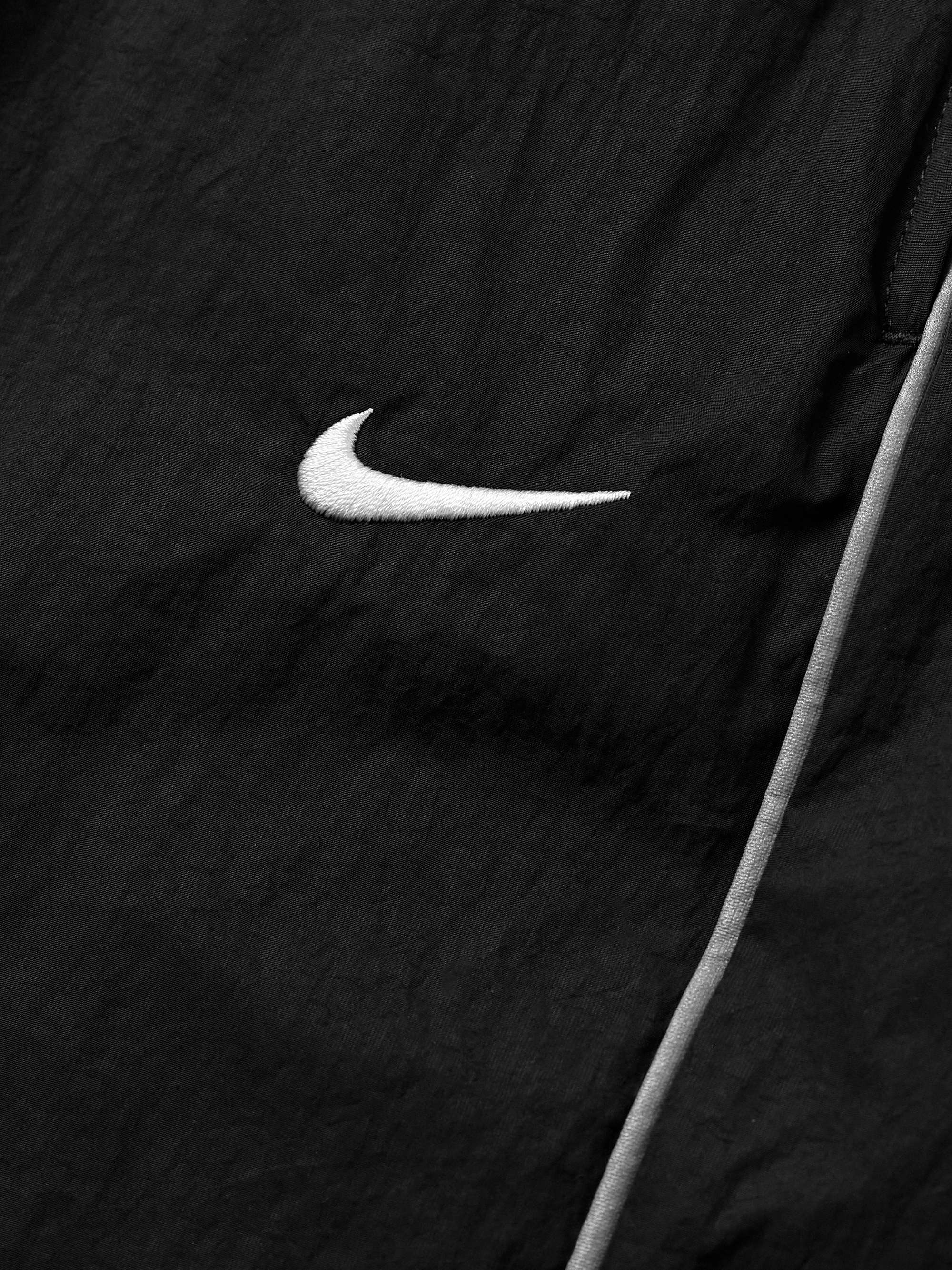 Solo Swoosh Logo-Embroidered Nylon Track Pants view