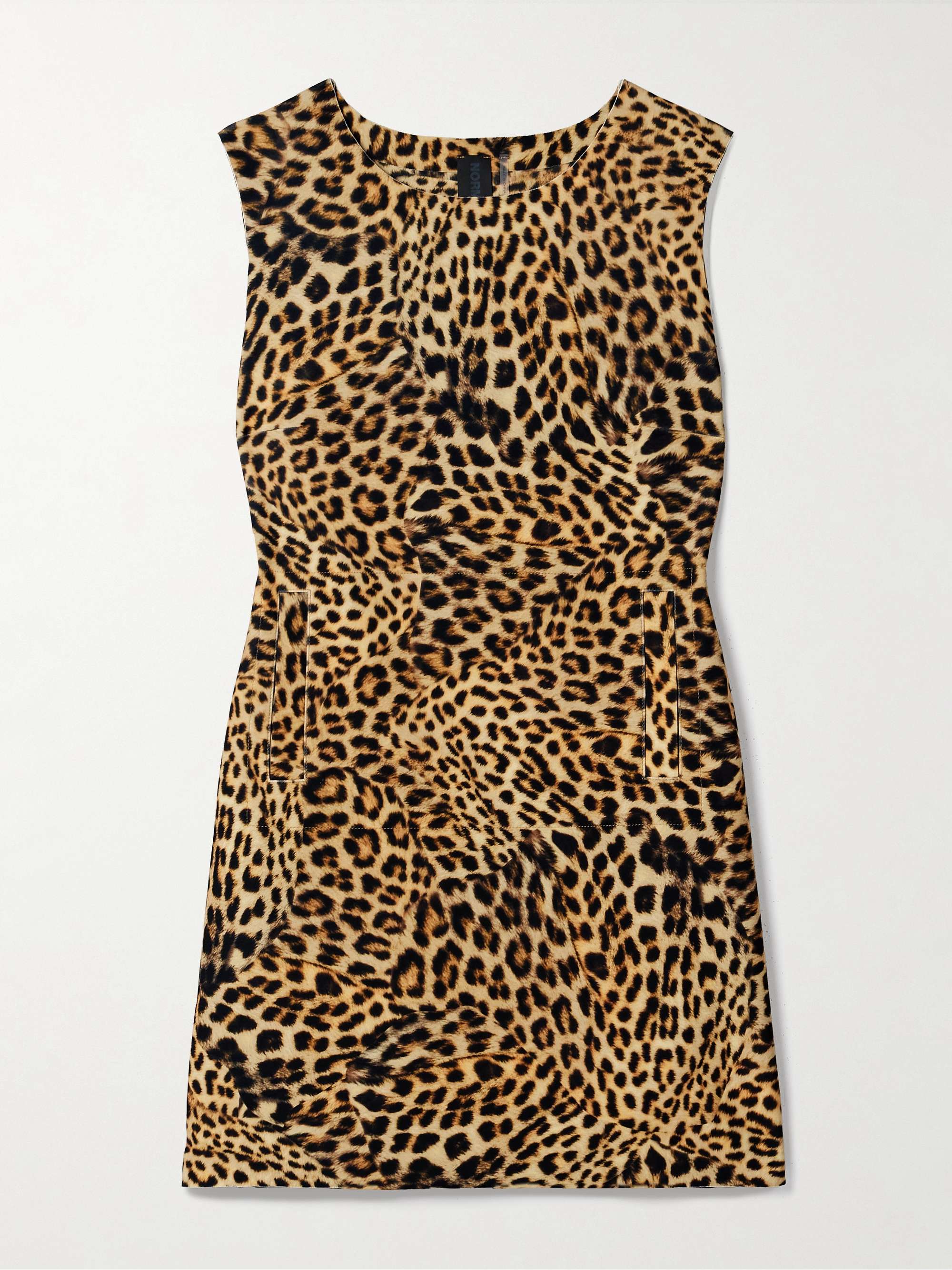 Cheetah-print stretch-jersey mini dress view