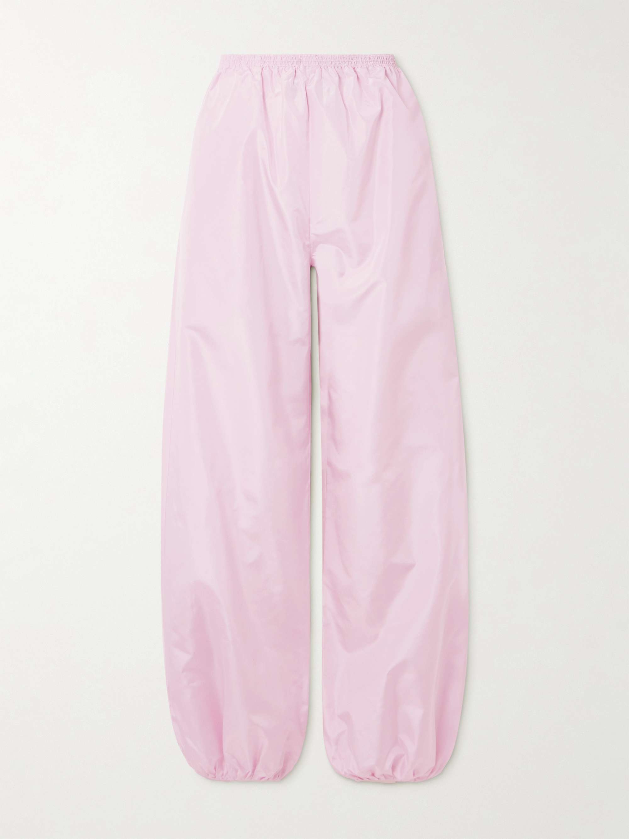Silk-taffeta tapered track pants view