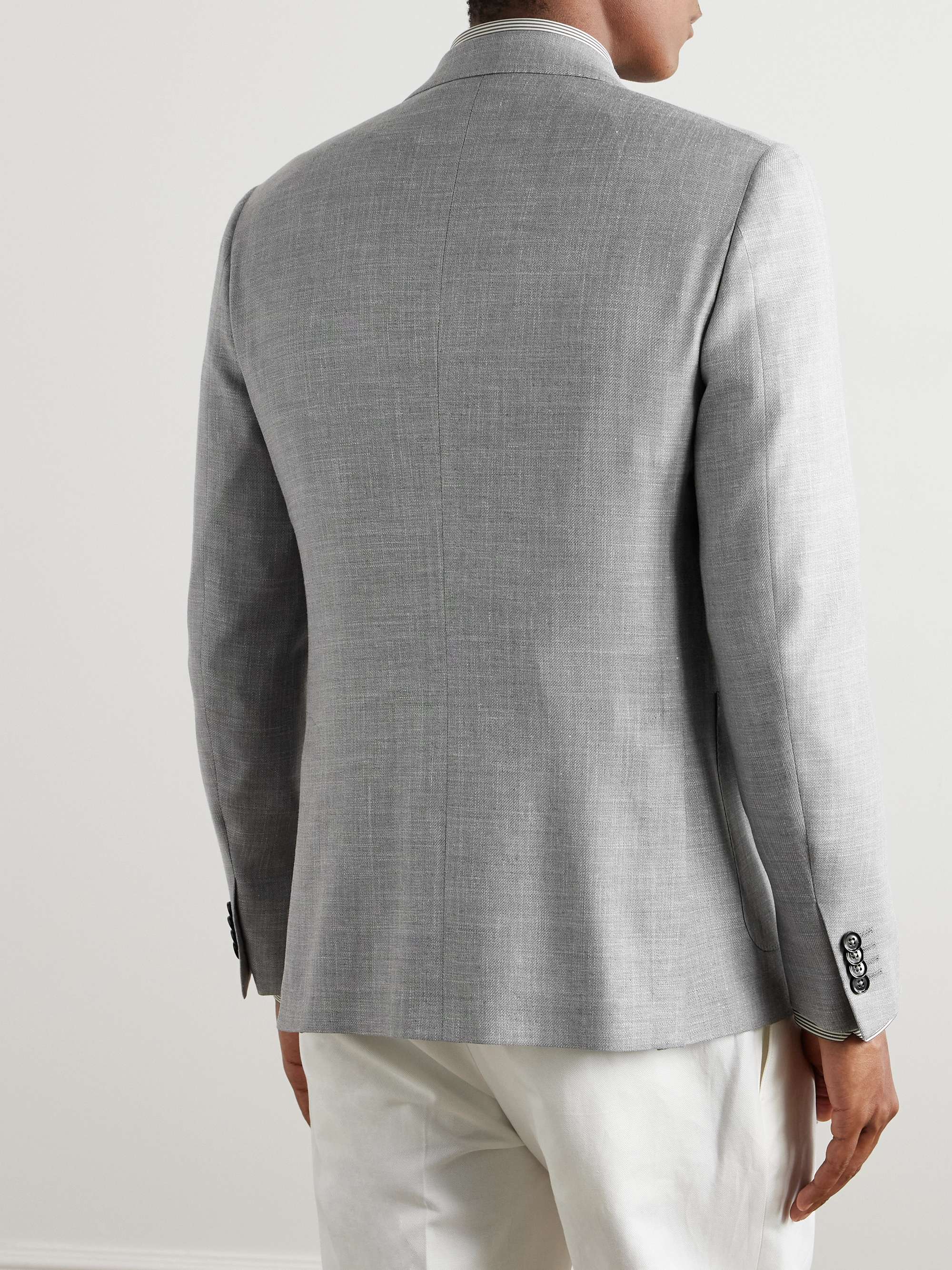 Riviera Slim-Fit Wool, Silk and Linen-Blend Suit Jacket view