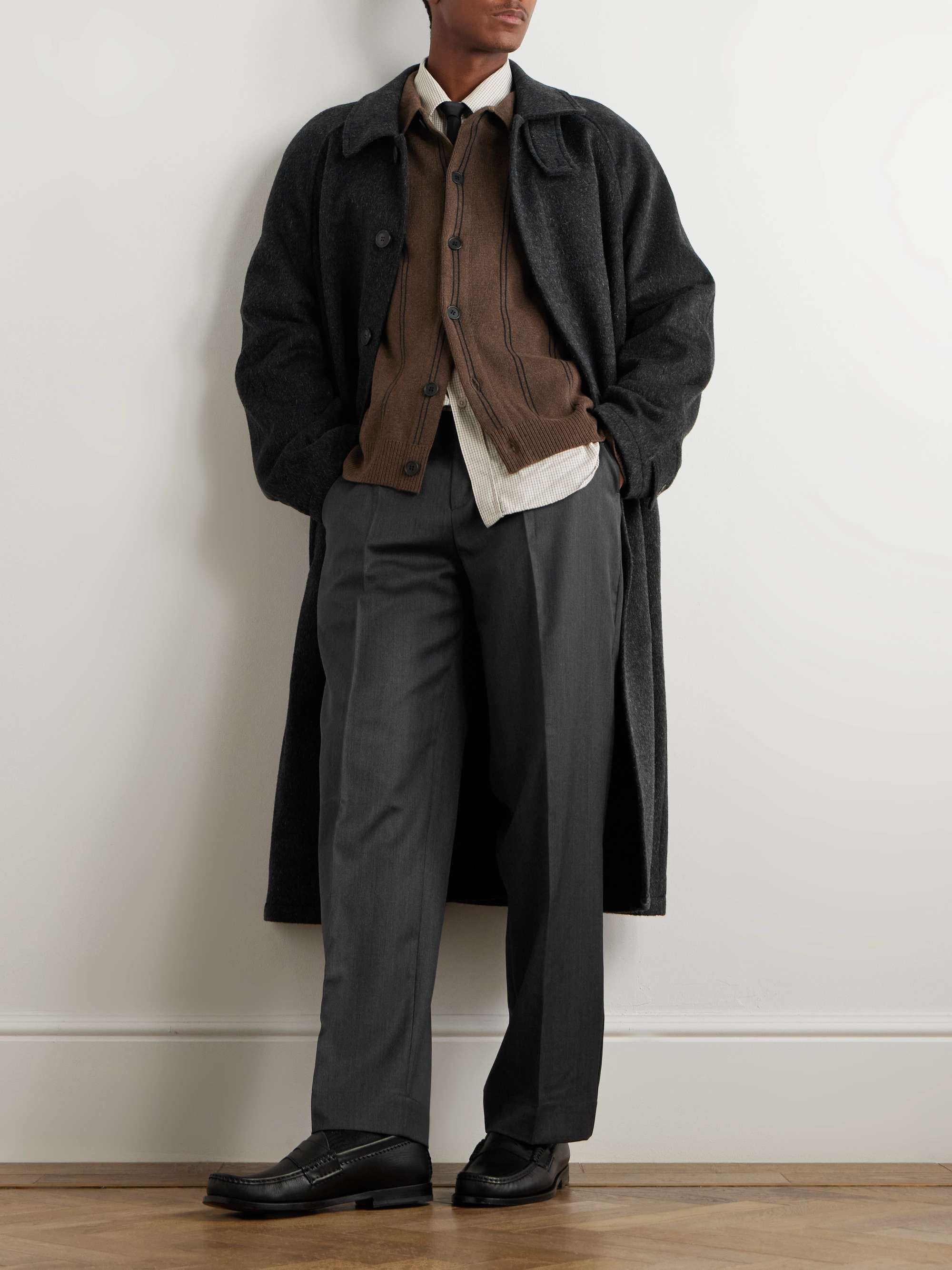Service Pleated Wool Trousers view