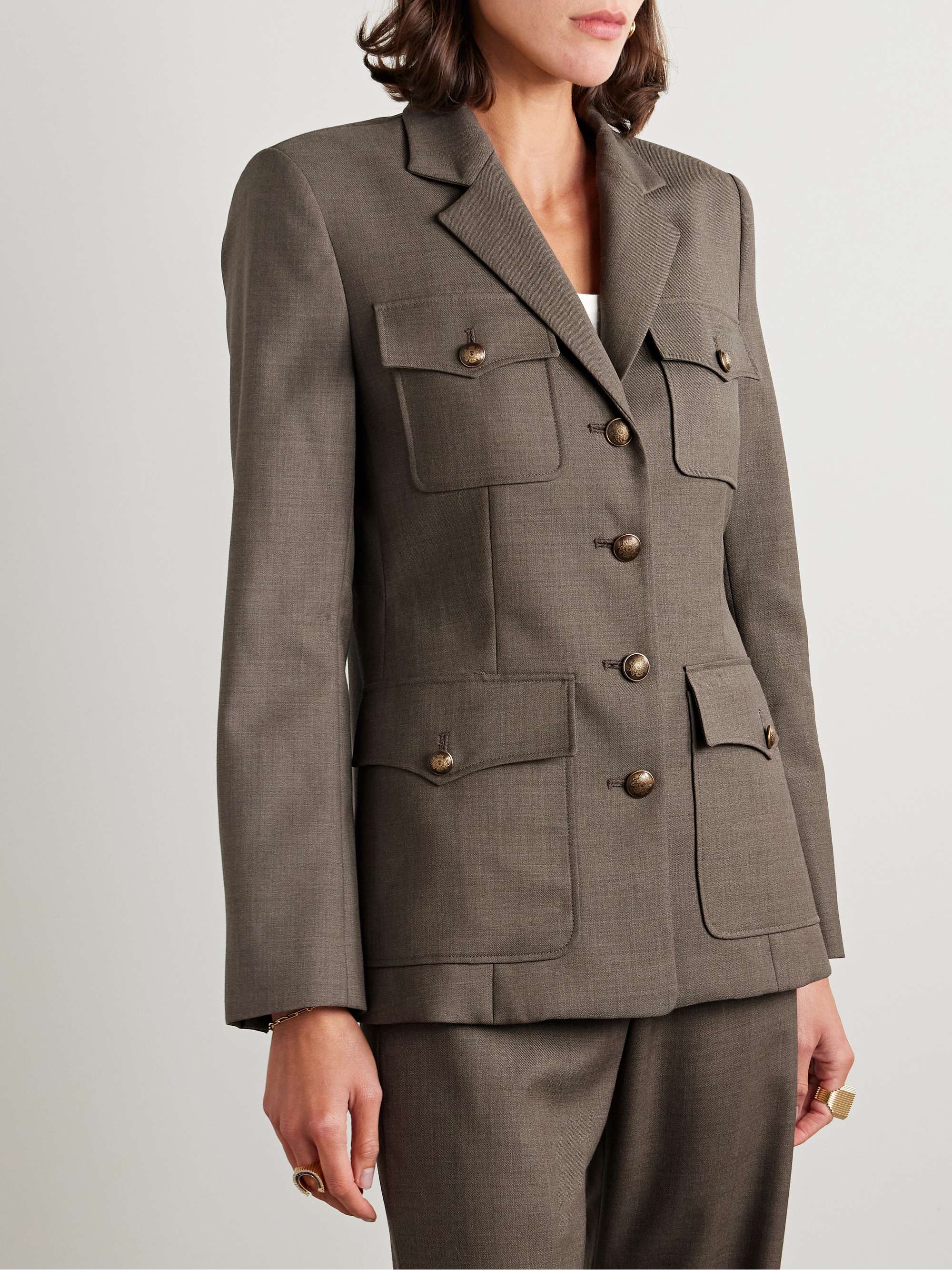 Nelson wool-twill jacket view