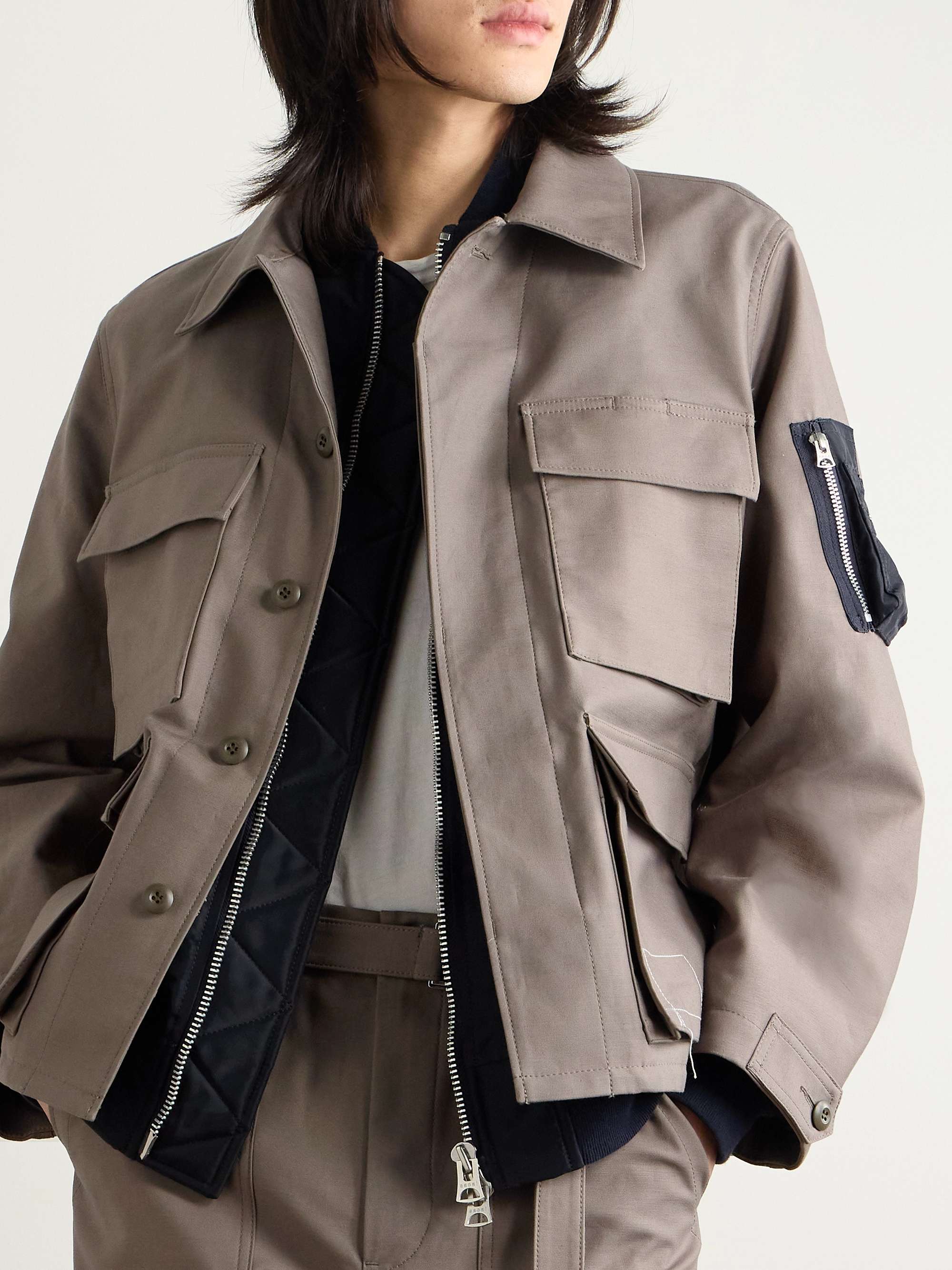 + WTAPS Nylon-Trimmed Cotton-Canvas Jacket view