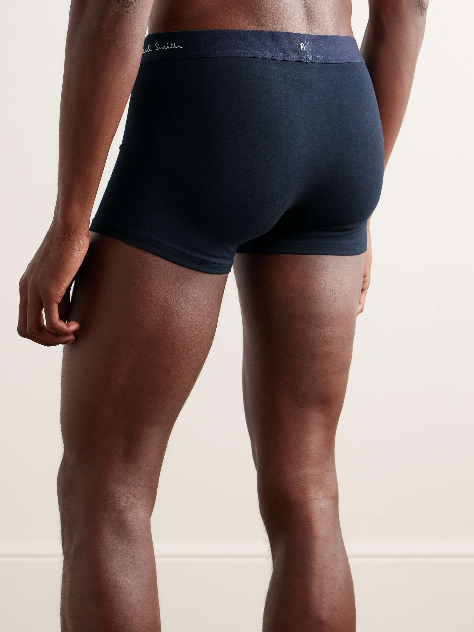 Three-Pack Stretch Organic Cotton Boxer Briefs view