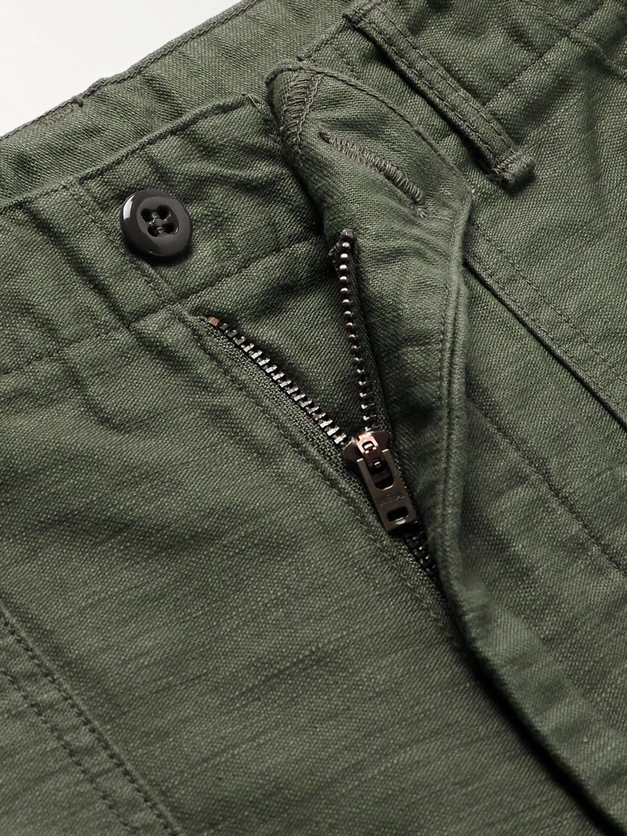 Slim-Fit Straight-Leg Cotton Cargo Shorts view