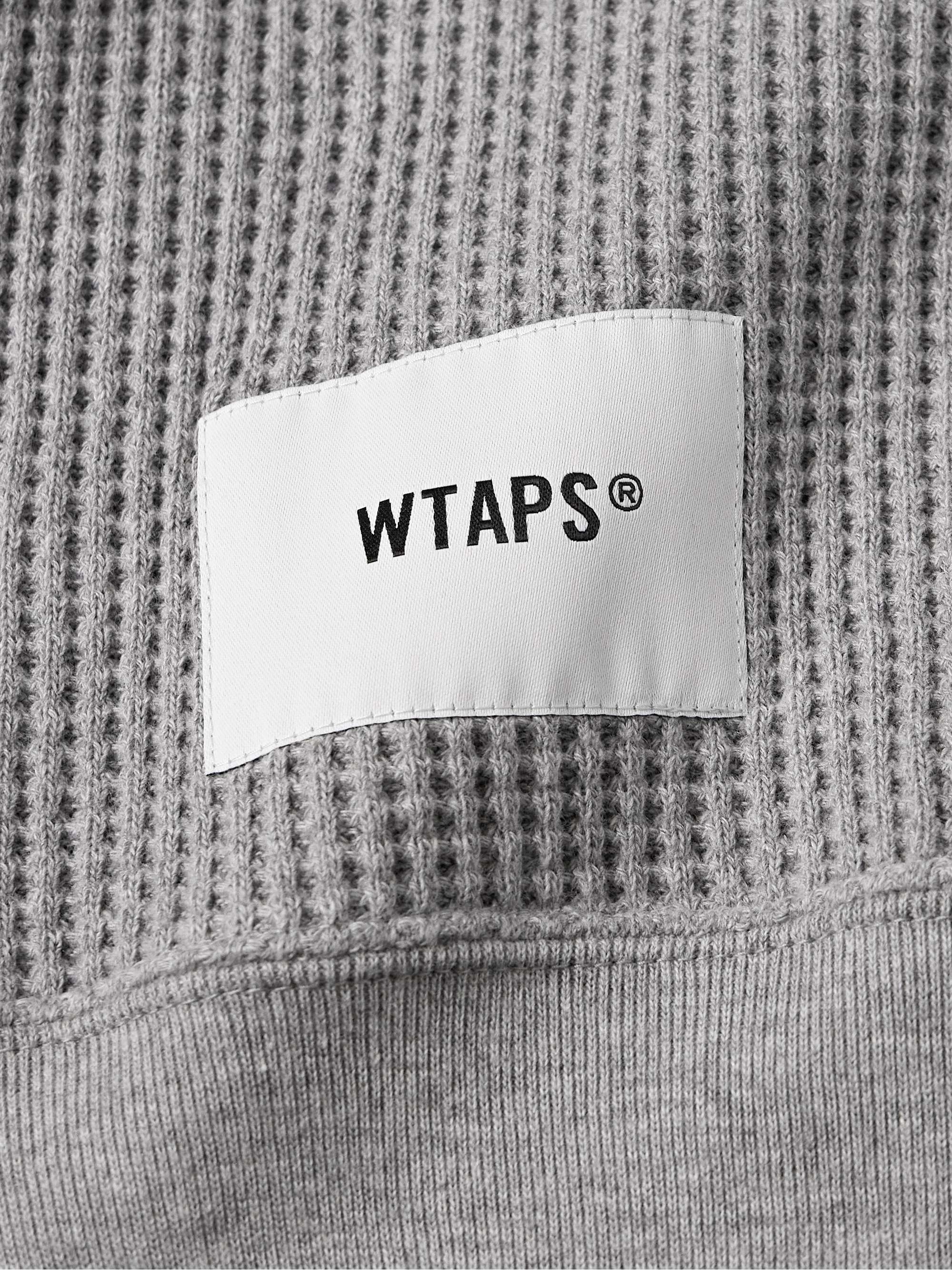 Logo-Appliquéd Waffle-Knit Cotton T-Shirt view