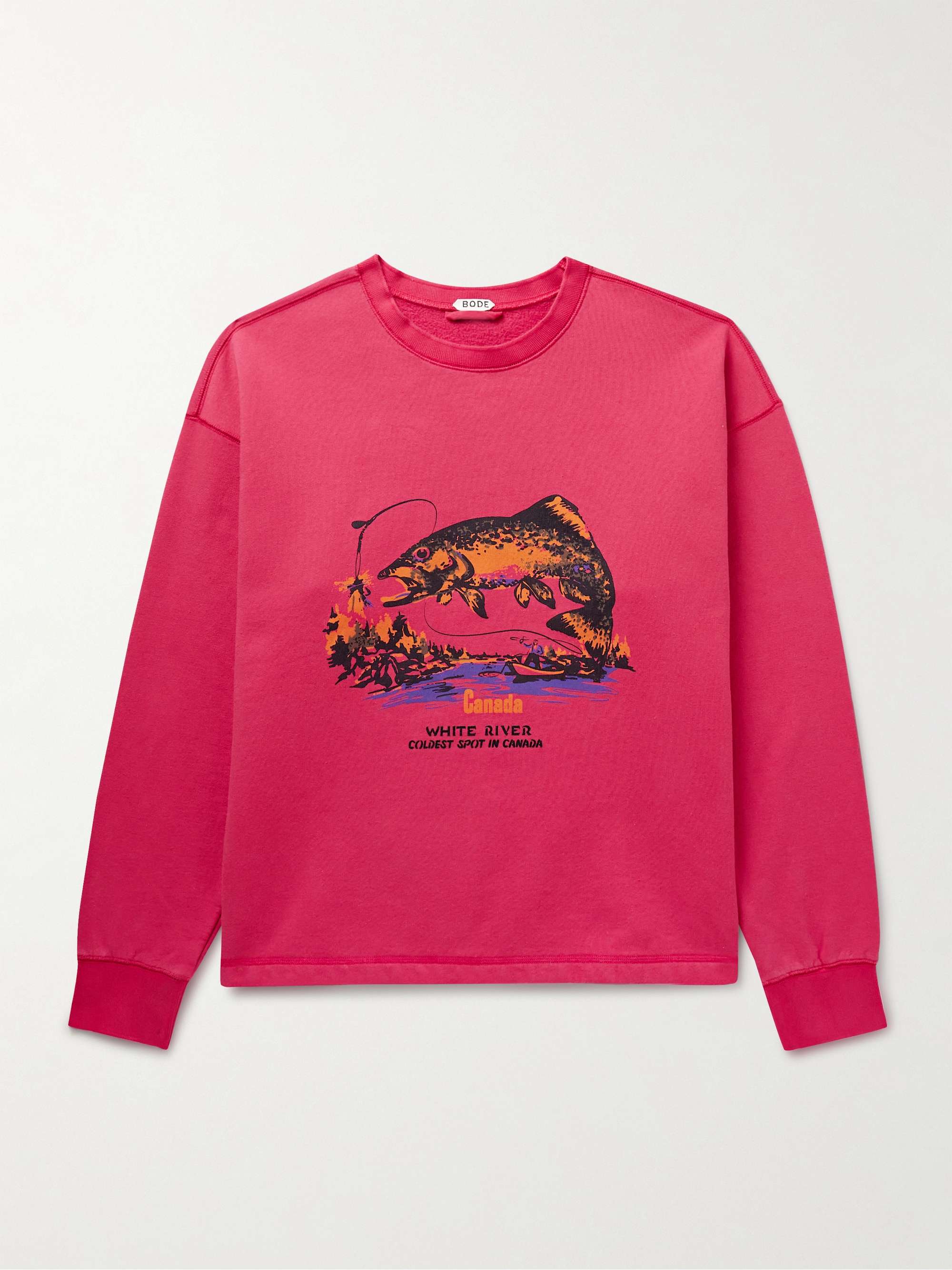 White River Printed Cotton-Jersey Sweatshirt view