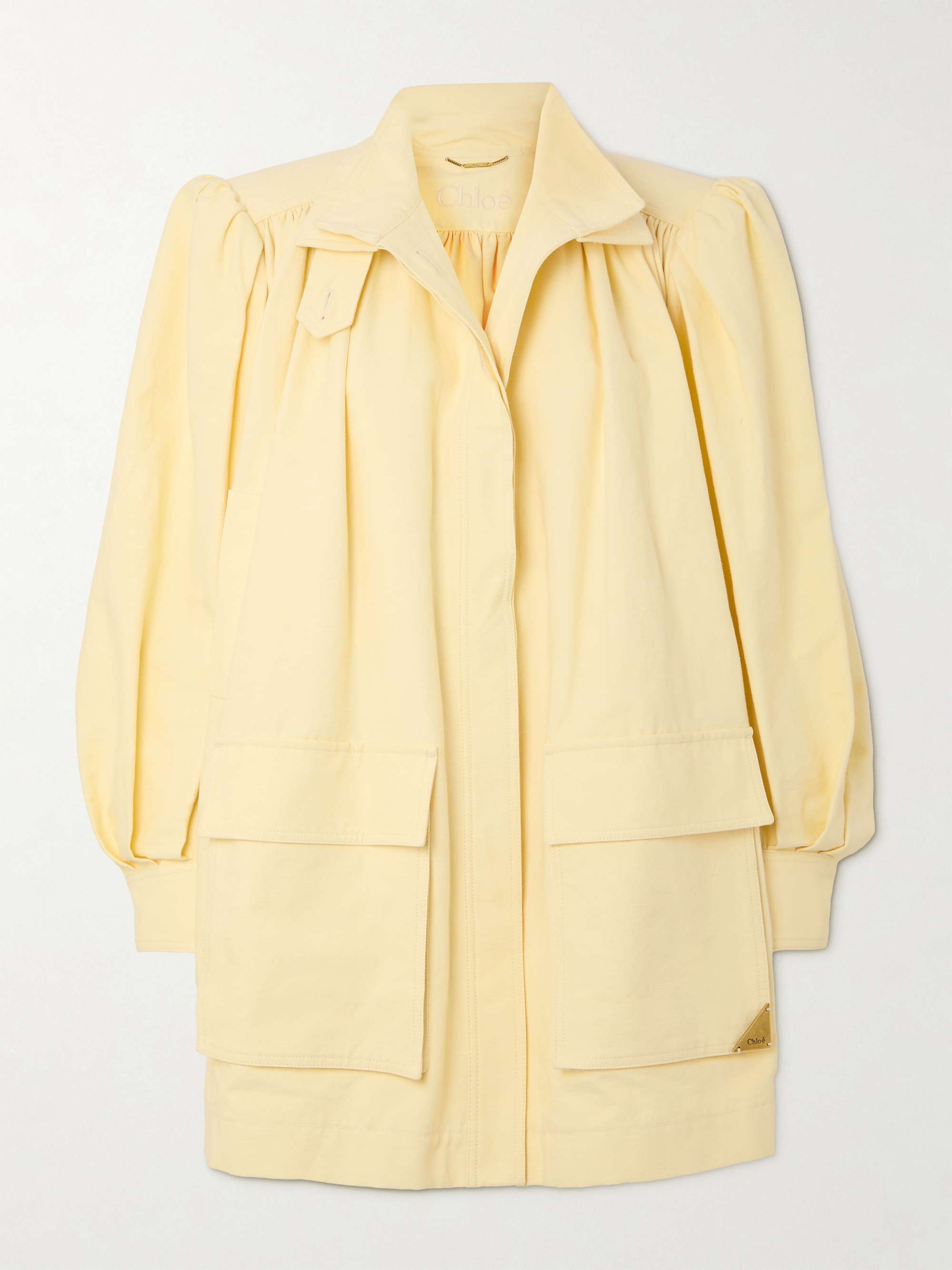 Gathered cotton jacket view