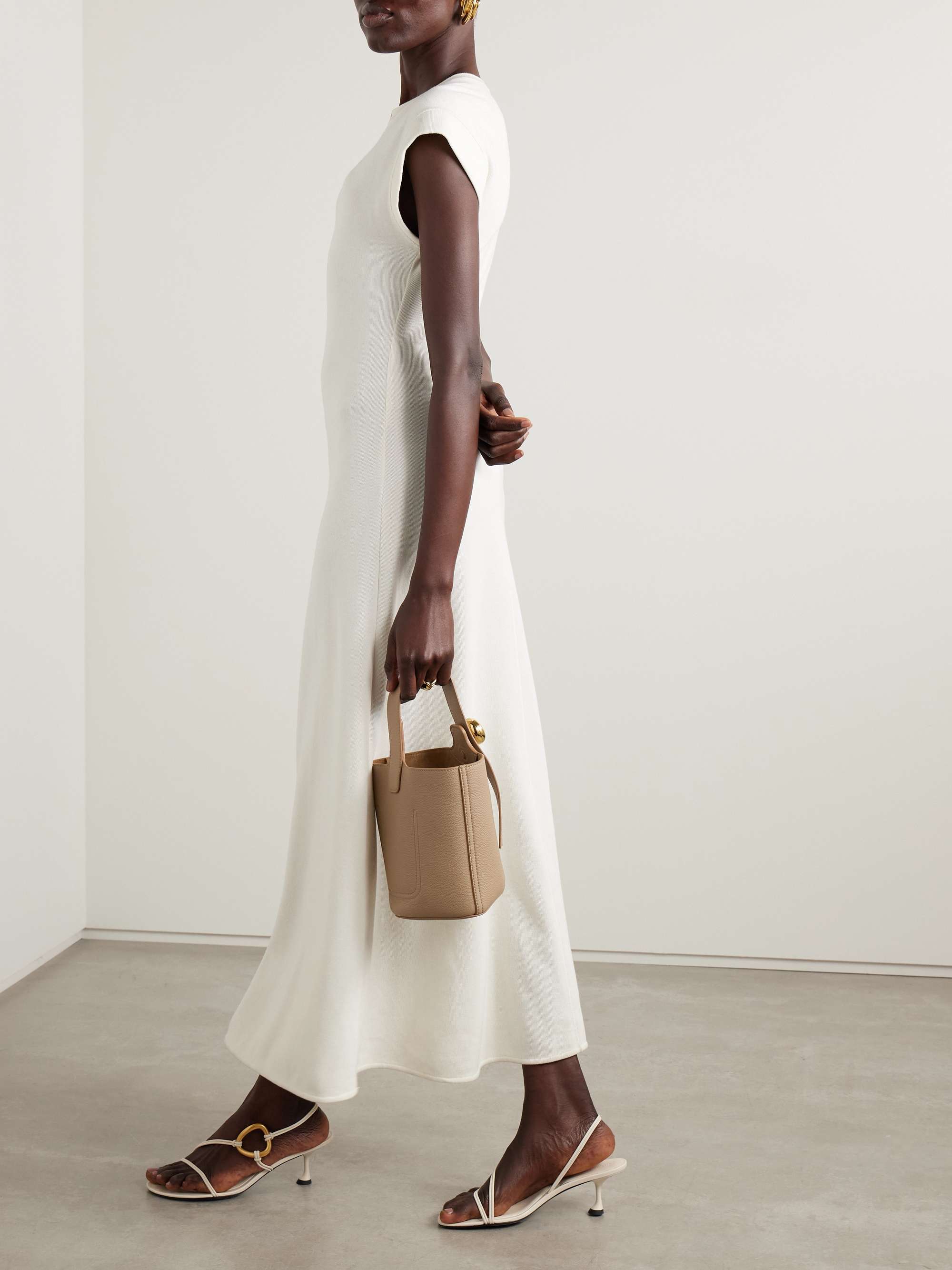 Melanie ribbed cotton-blend maxi dress view